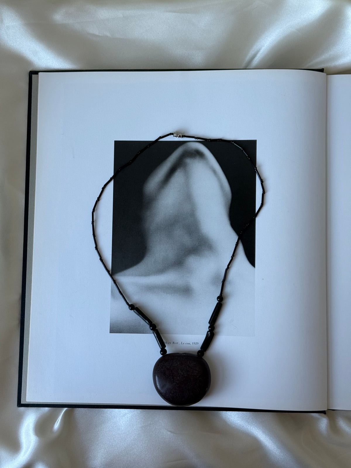 Vintage Modernist Oversized Pendant Necklace