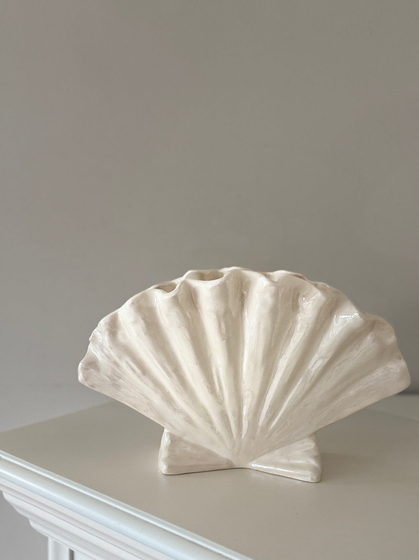 Vintage Scallop Shell Vase