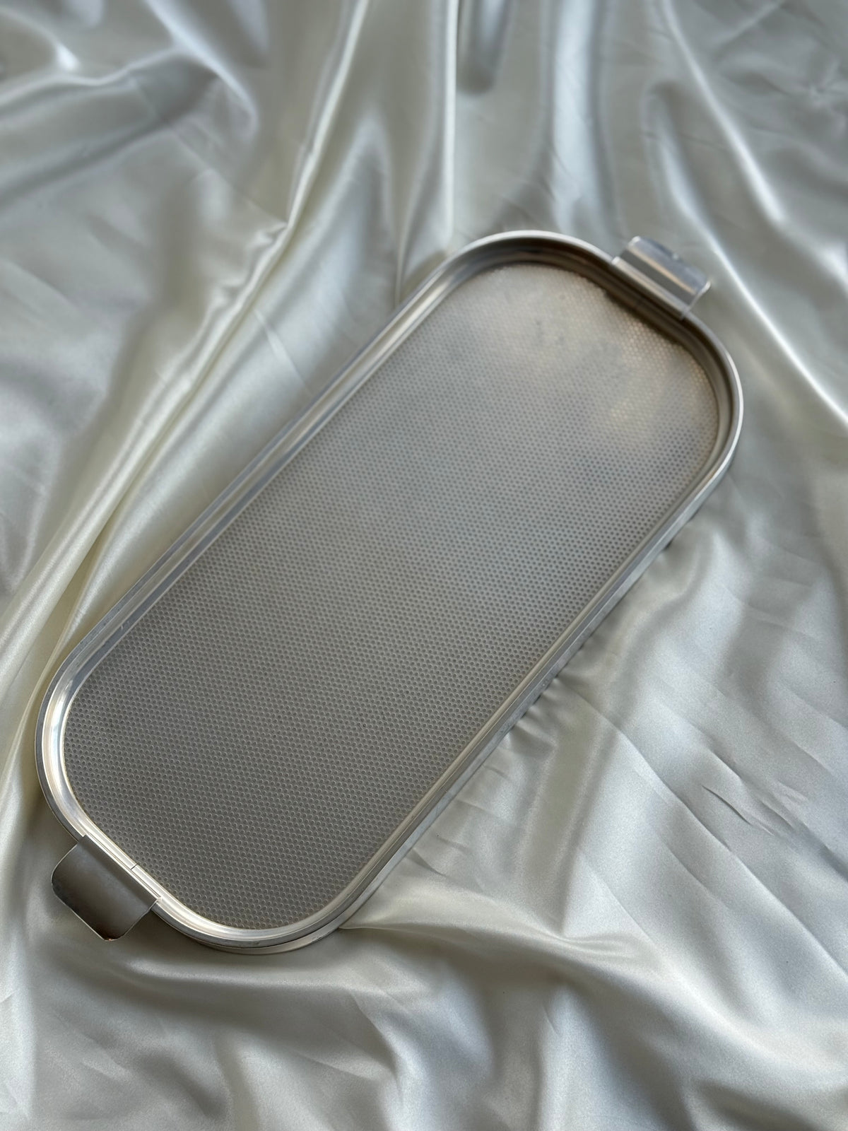 Vintage Silver-Tone Perforated Vanity Tray