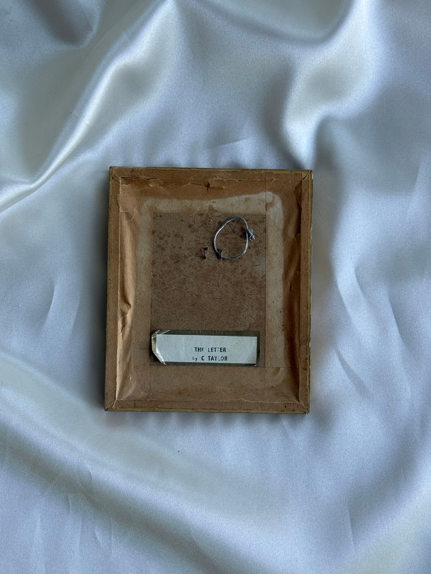 Mini Vintage Framed Print – “The Letter” by C. Taylor
