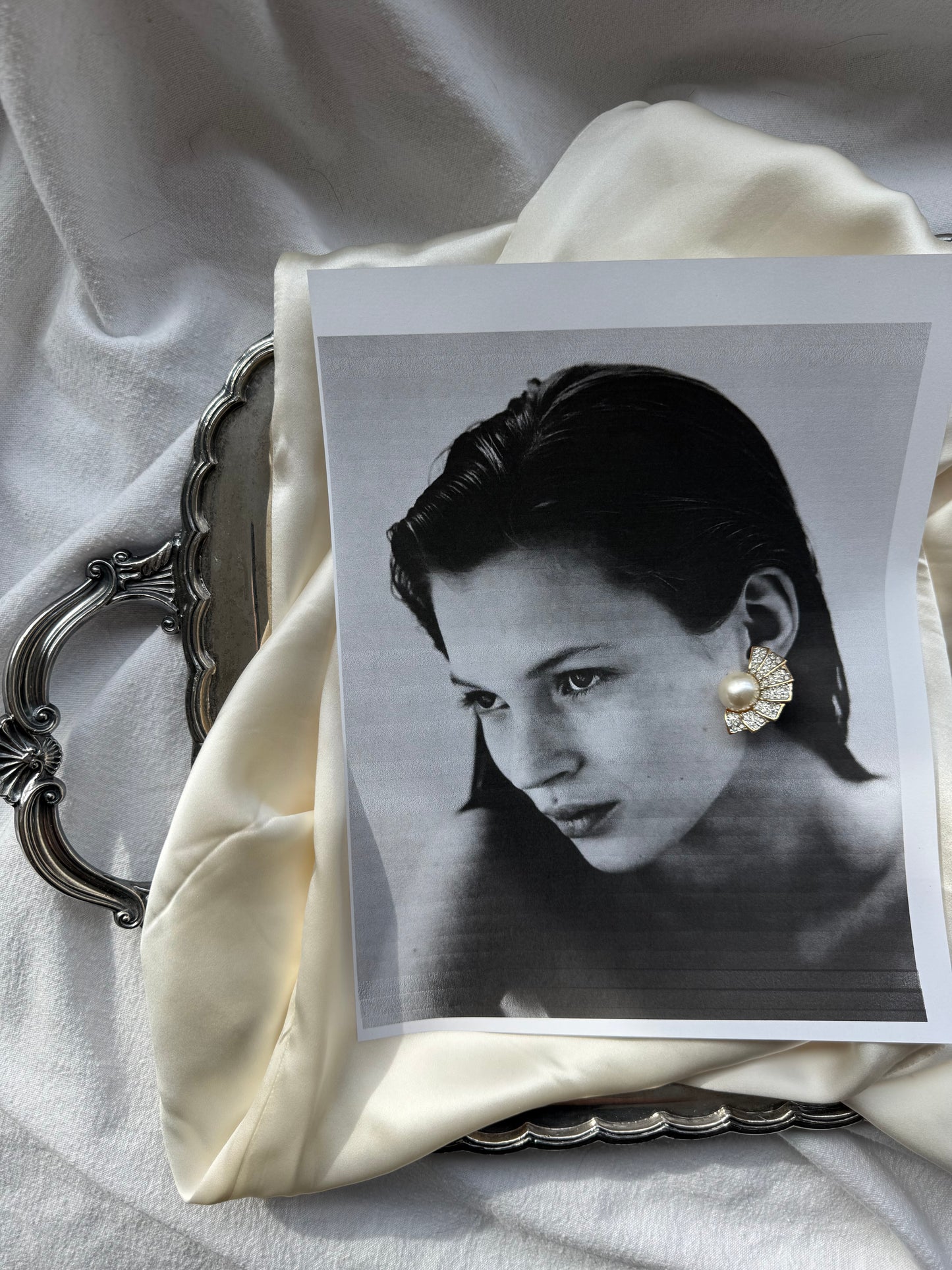 Set of Two Pairs Vintage Butler Clip-On Earrings