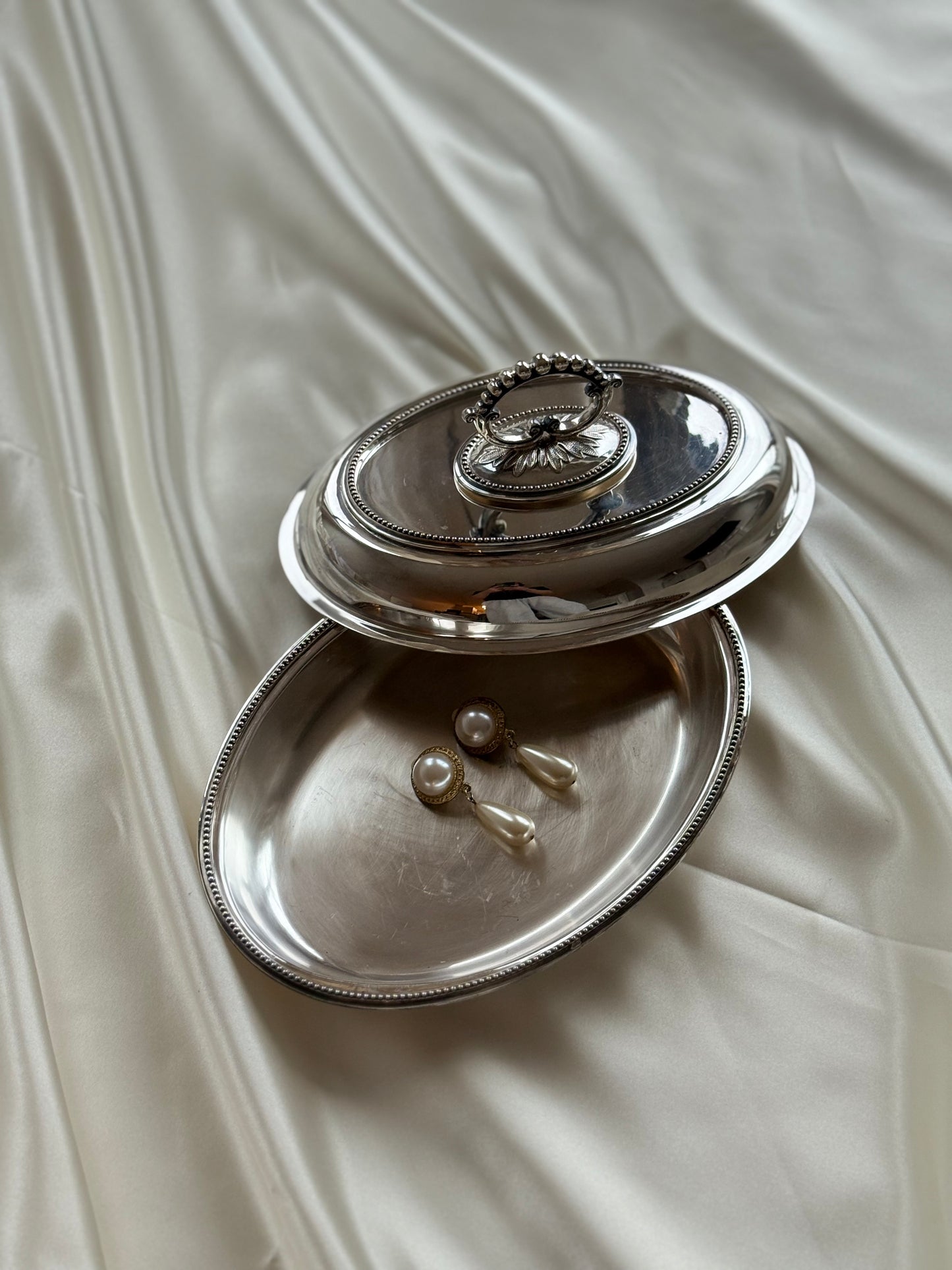 Vintage English Silver-Plated Covered Serving Dish – F. Brooks