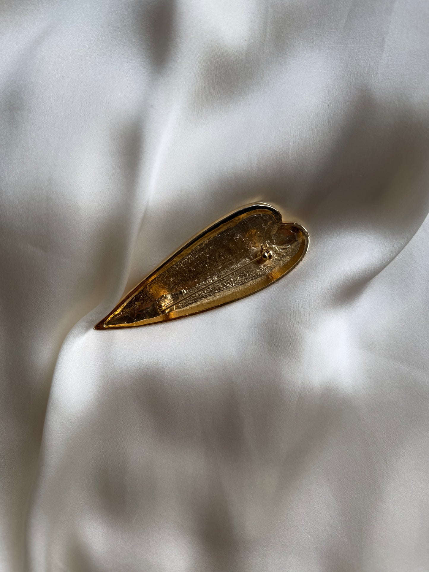 Vintage Gold-Tone Leaf Brooch