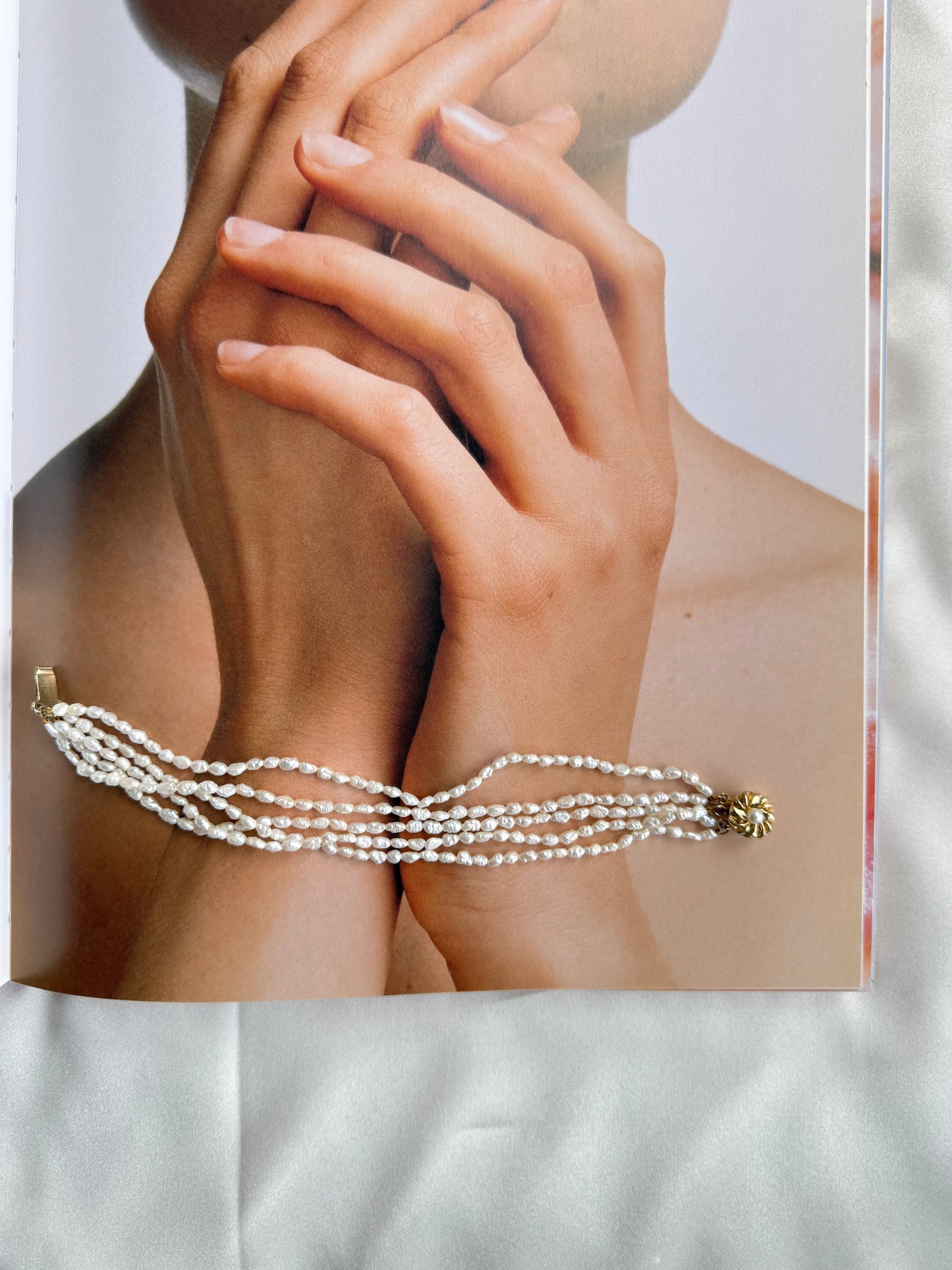 Vintage Multi-Strand Freshwater Pearl Bracelet
