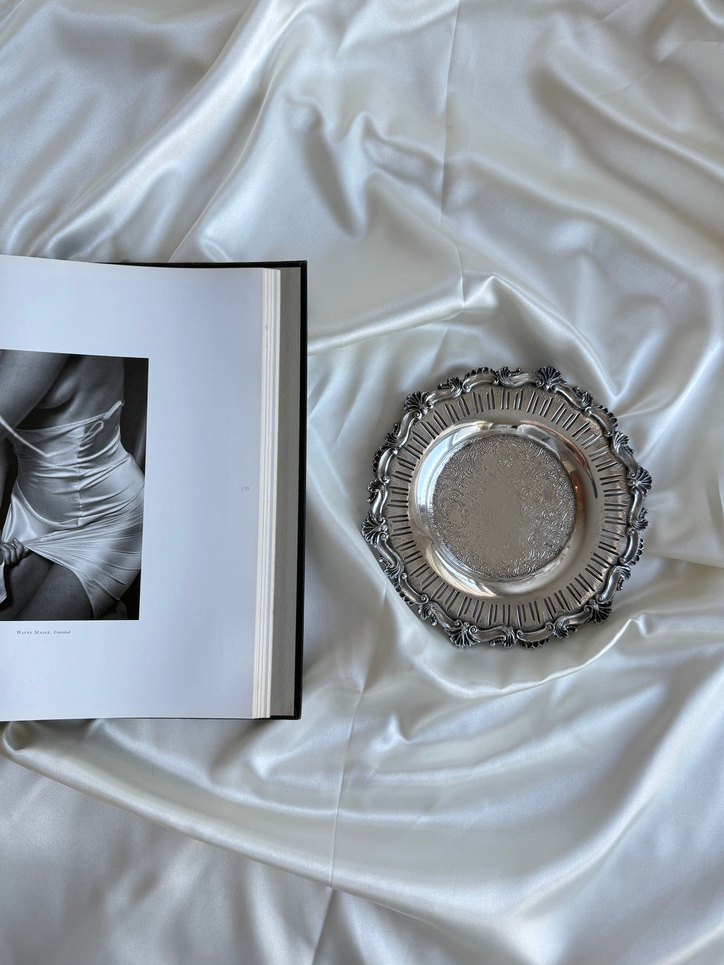 Vintage Old English Reproduction Silver-Plated Pierced Tray – EP on Copper