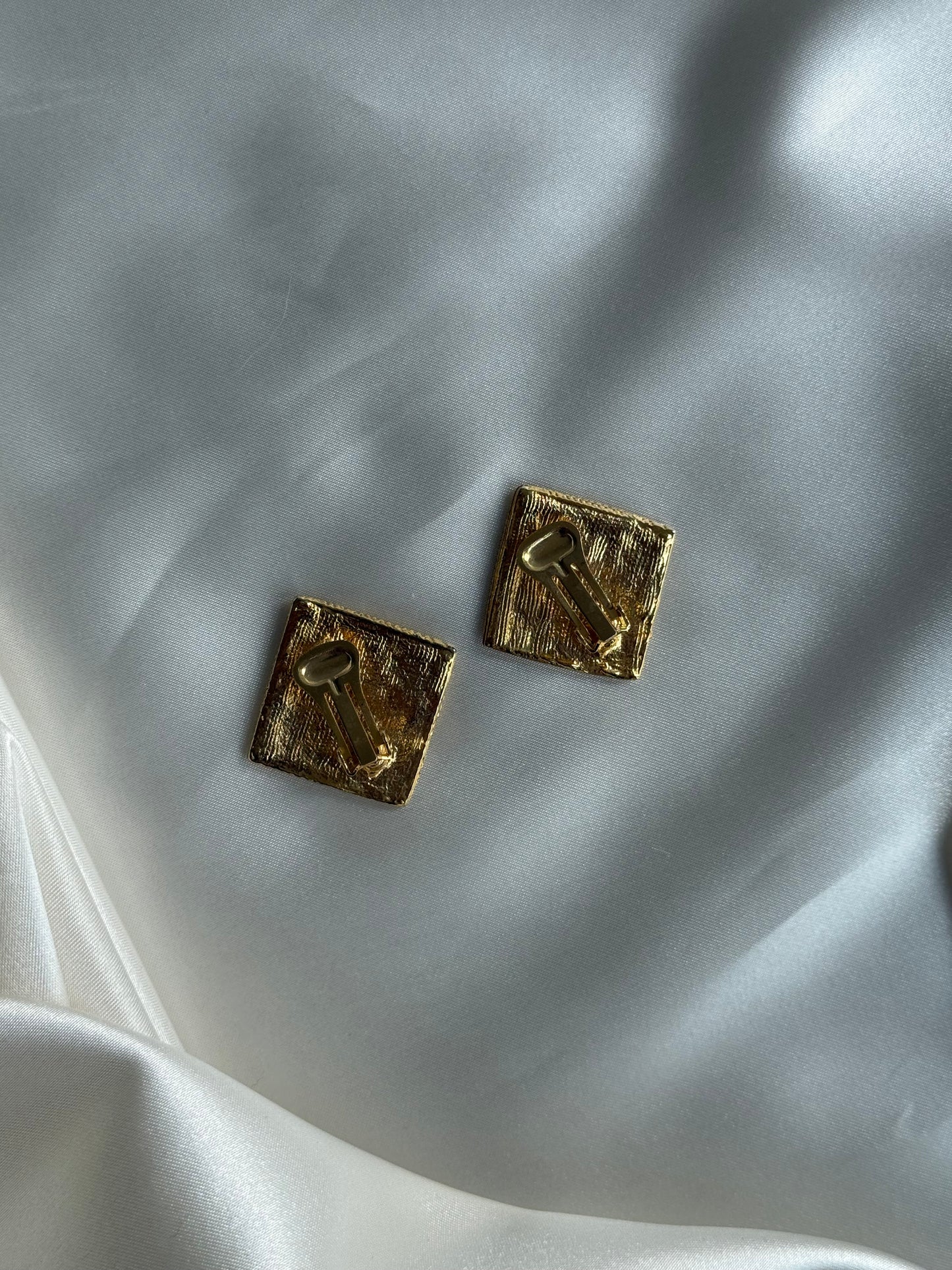 Vintage Spiral Motif Clip-On Earrings