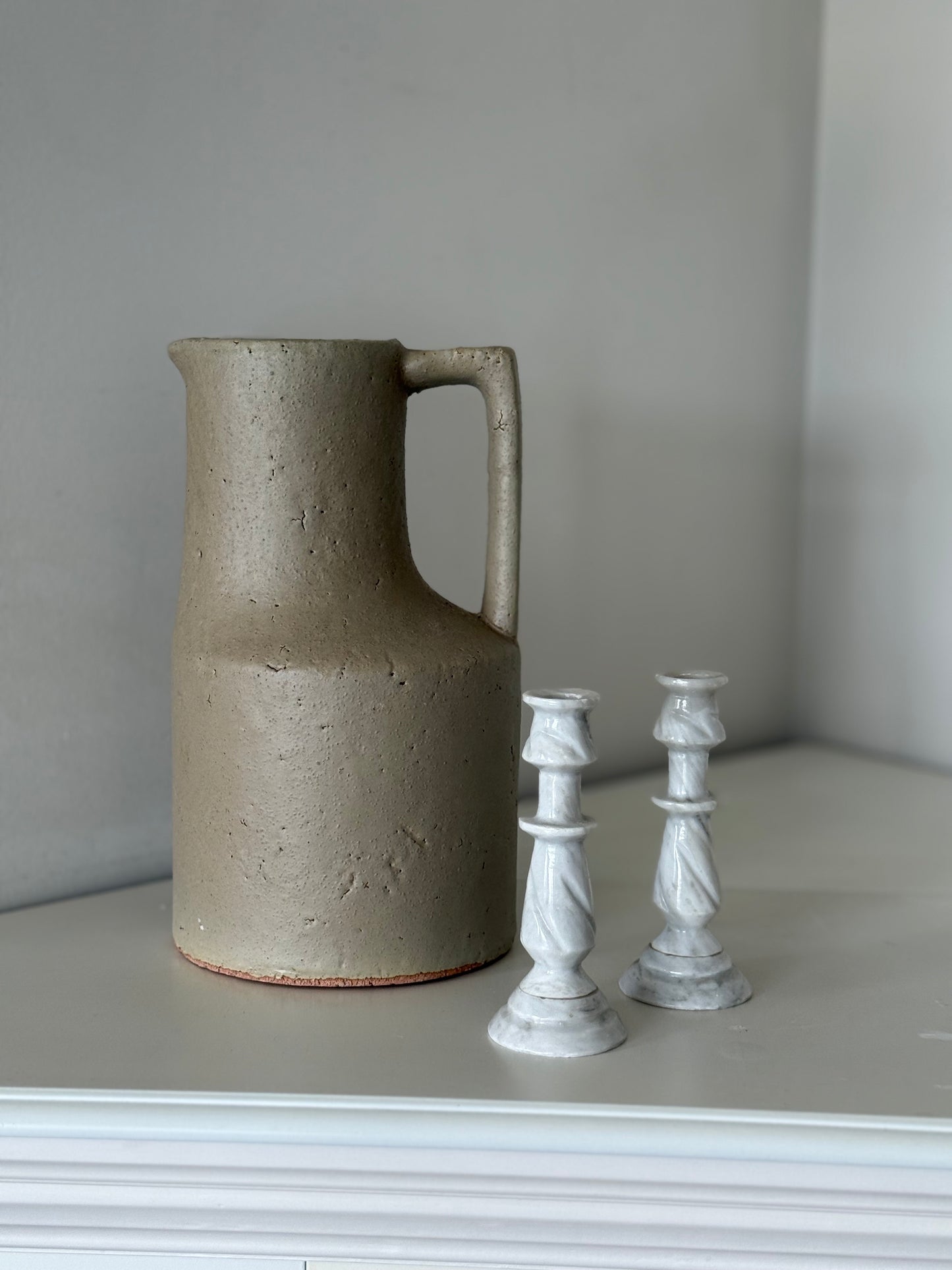 Vintage Mexican Marble Candlesticks