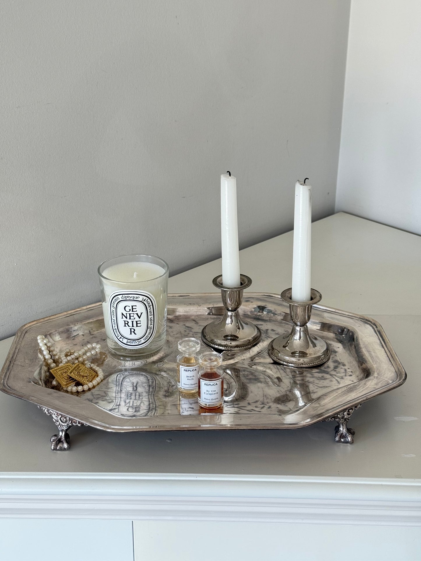 Pair of Vintage Silver Plated Candlesticks