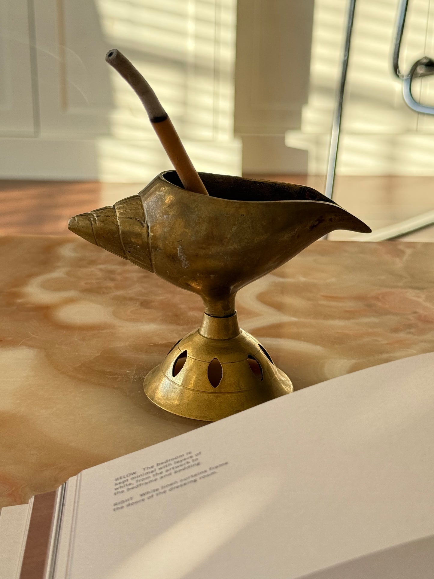 Brass Oil Lamp / Incense Holder