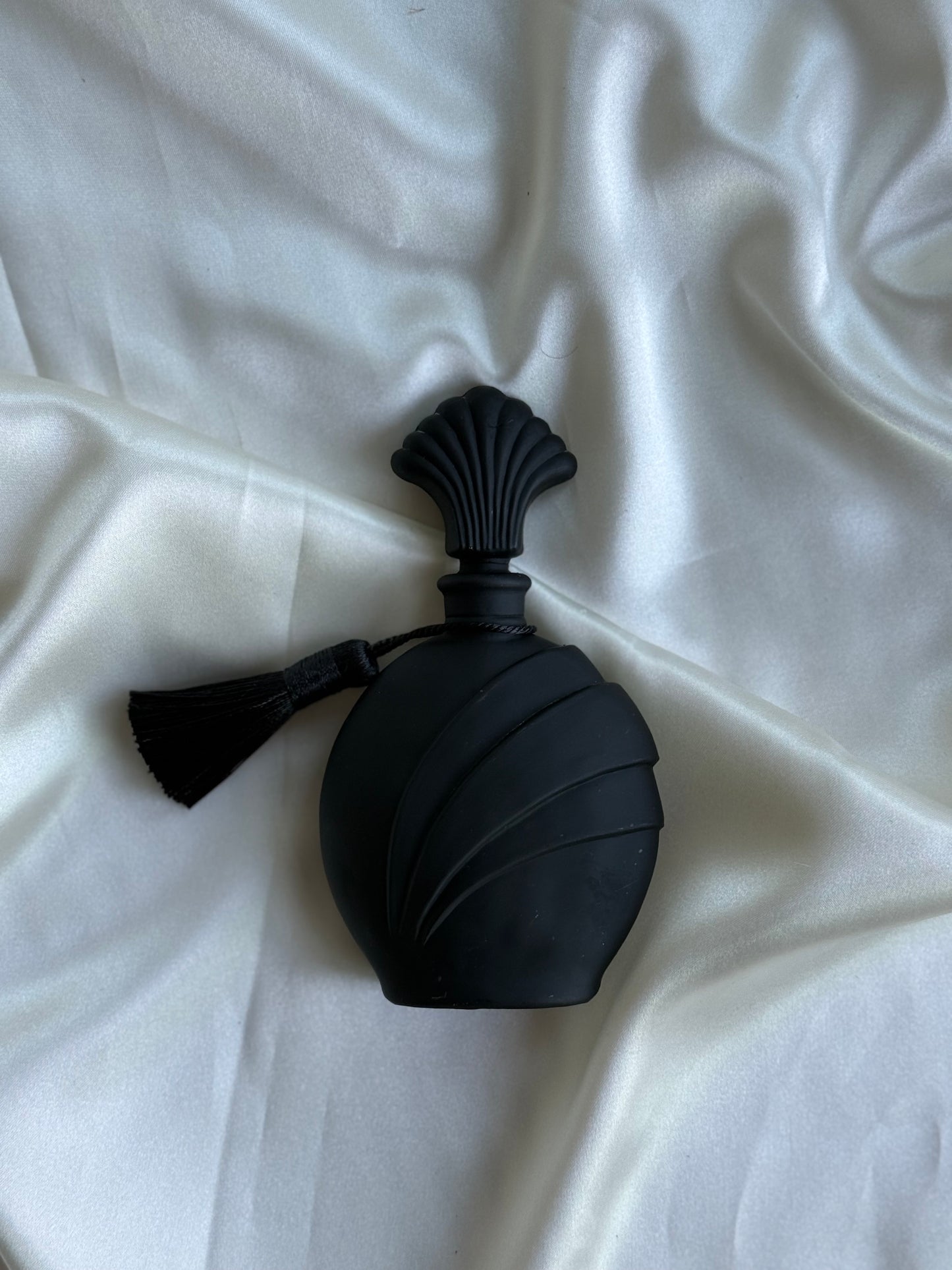 Vintage Black Perfume Bottle with Tassel
