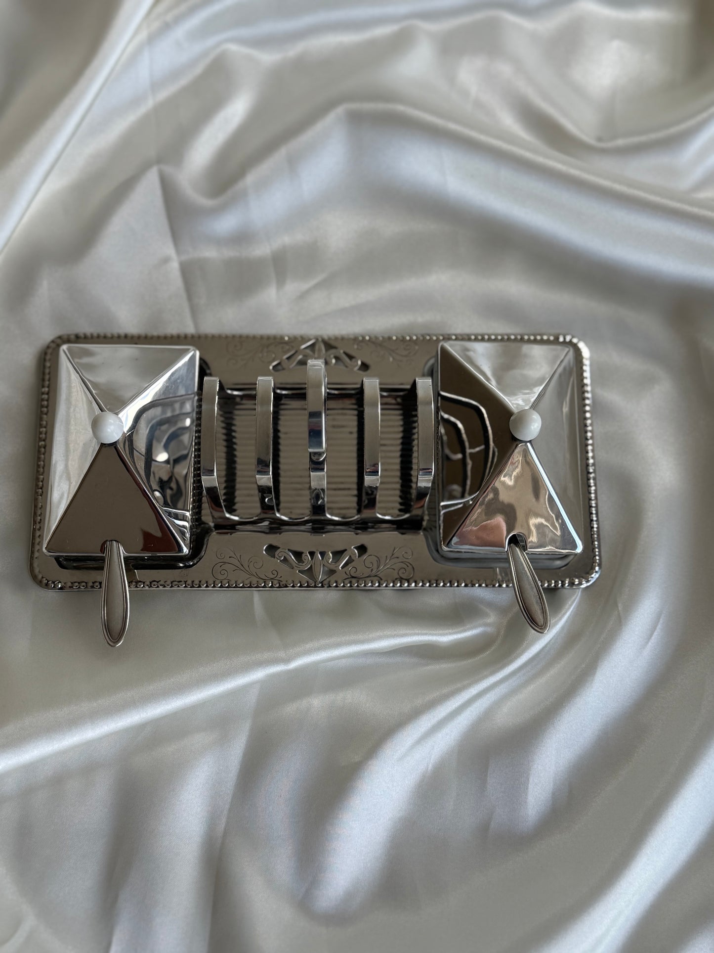 Vintage English silver plated breakfast serving set