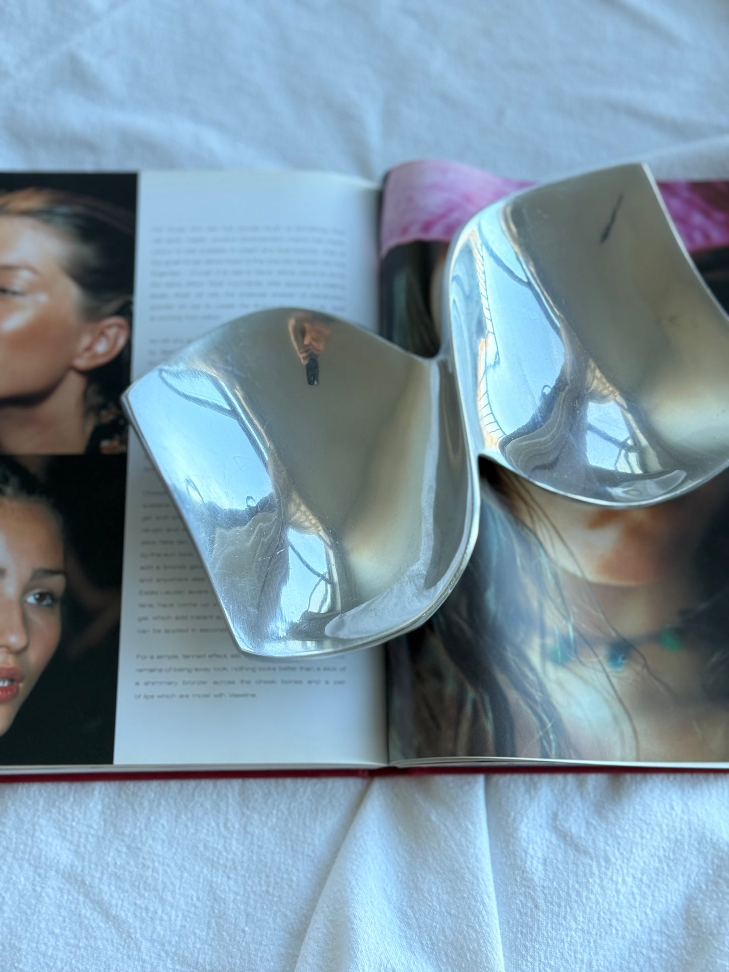 Vintage Sculptural Aluminum Dish
