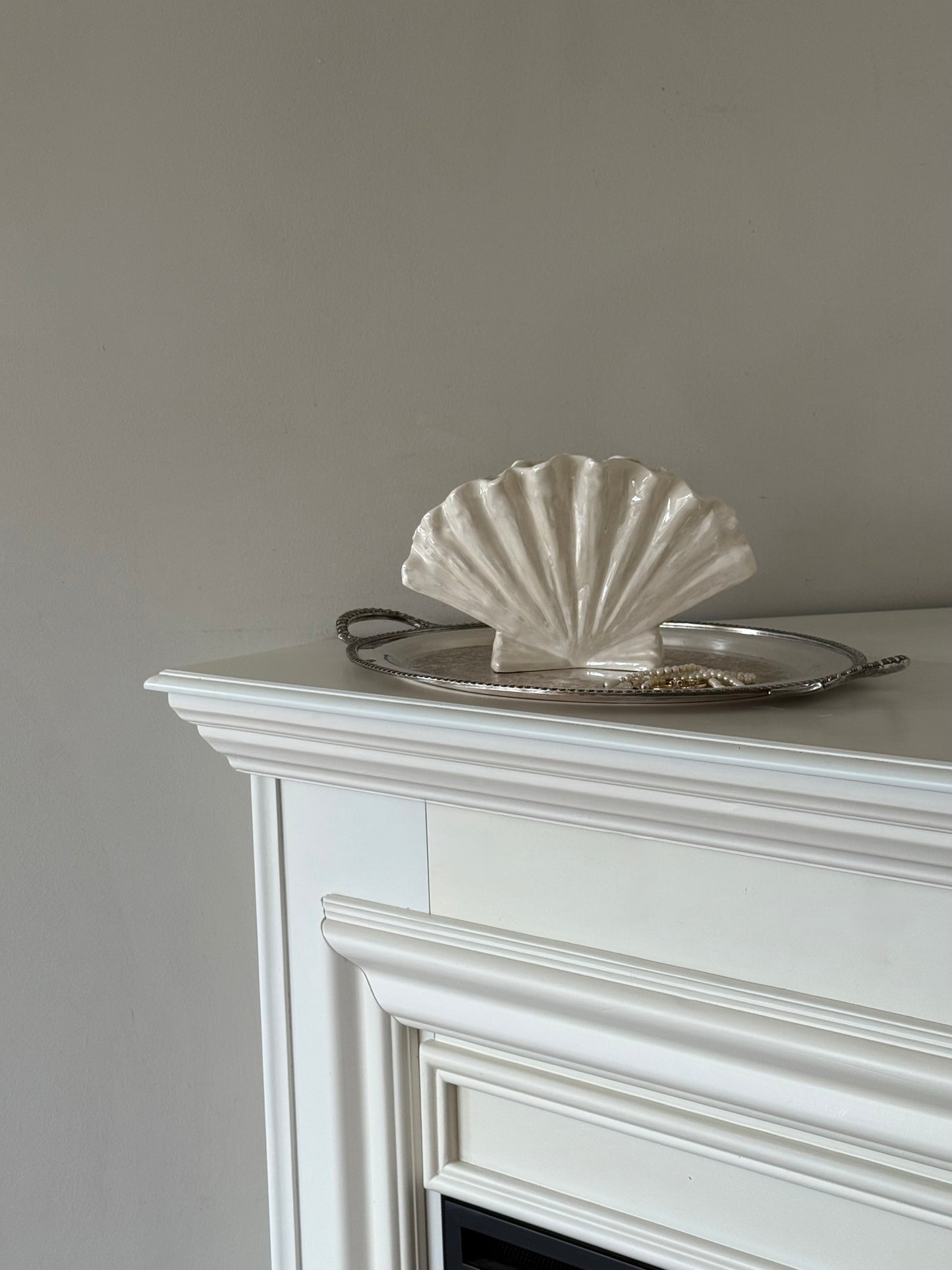 Vintage Scallop Shell Vase
