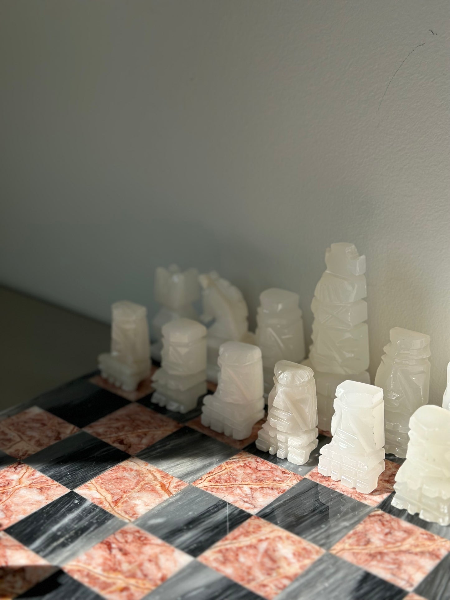 XL marble chess set