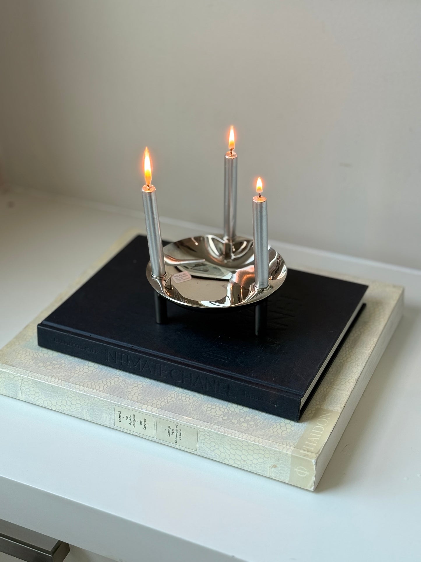 Fritz Nagel for BMF — Mid-Century Modular Chrome Bowl / Candle Holder (West Germany)