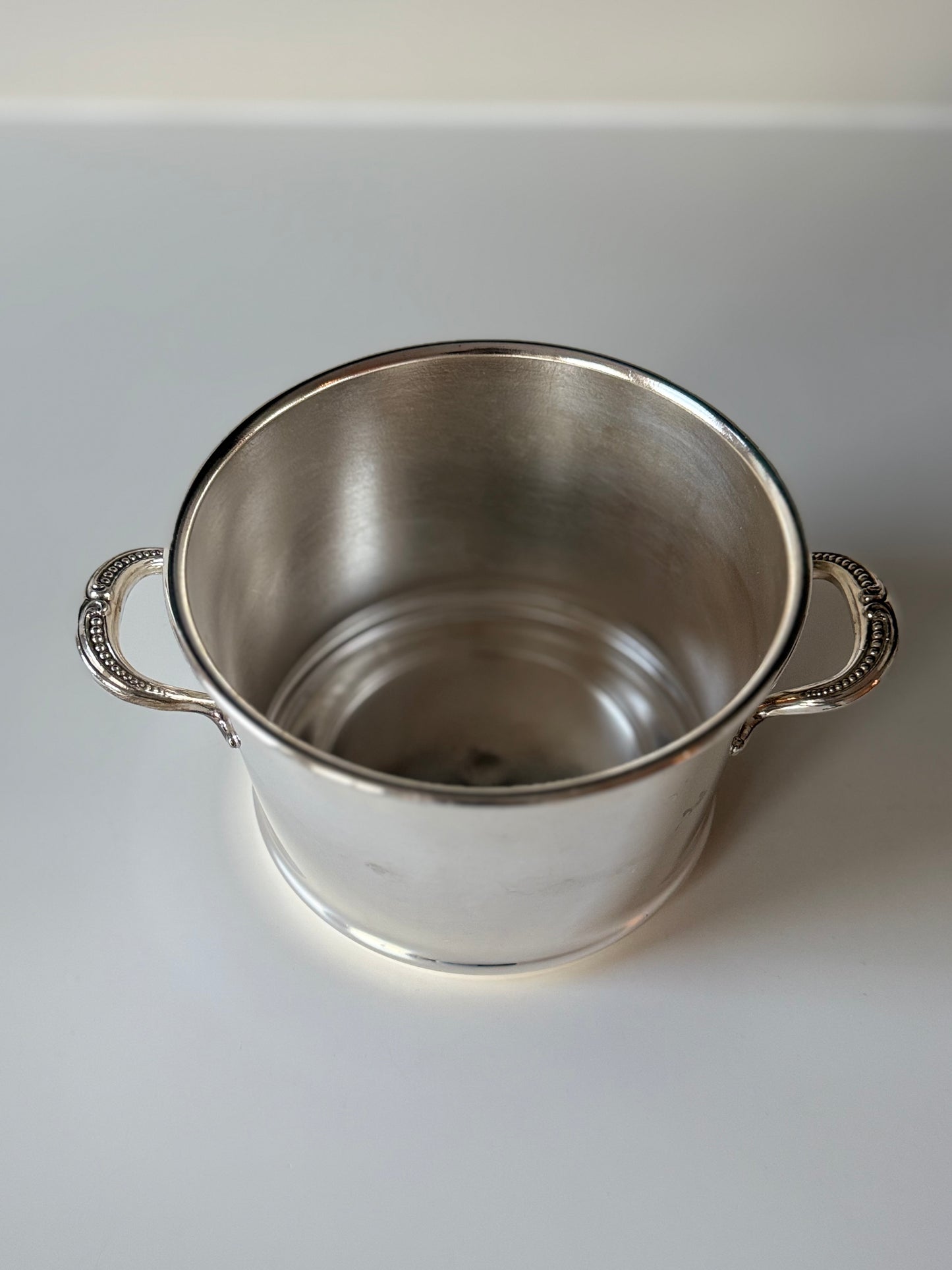 Vintage “Primrose Plate” Silver-Plated Bowl on Copper – c. 1950s