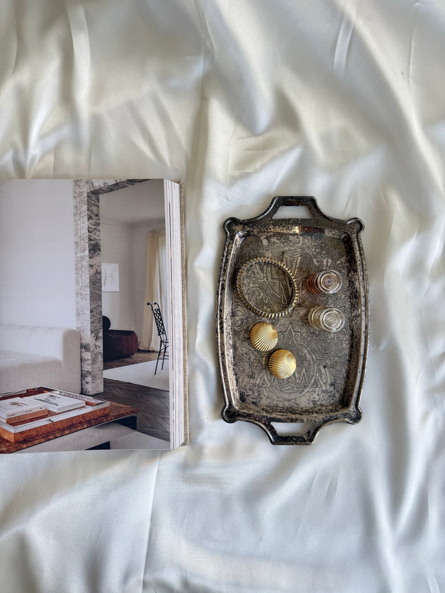 Vintage Viking Plate Engraved Vanity Tray