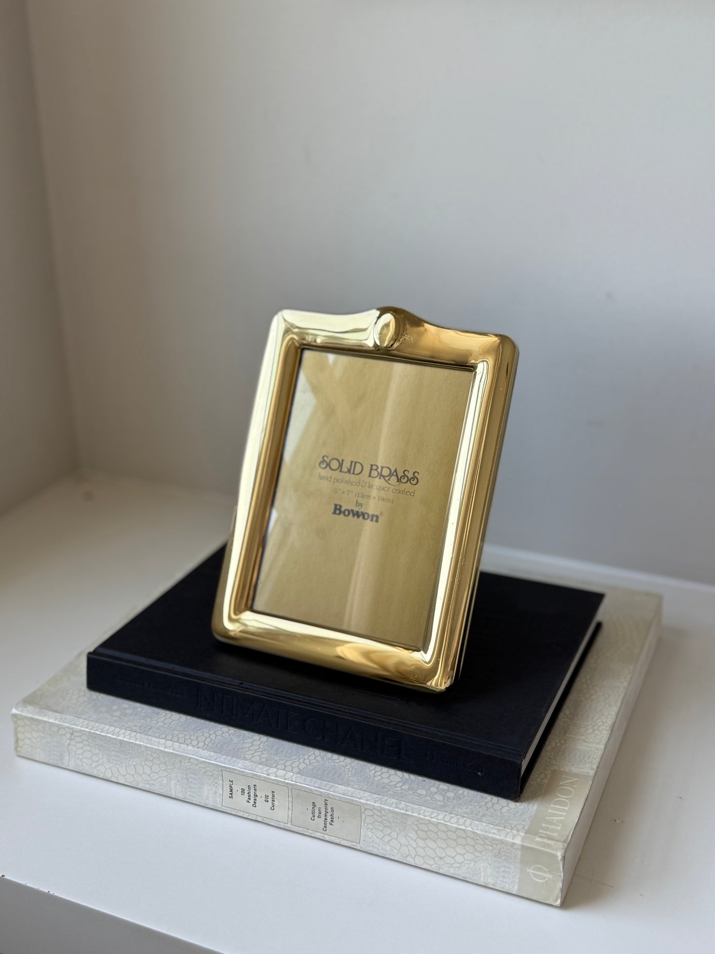 Vintage Bowron Solid Brass Picture Frame