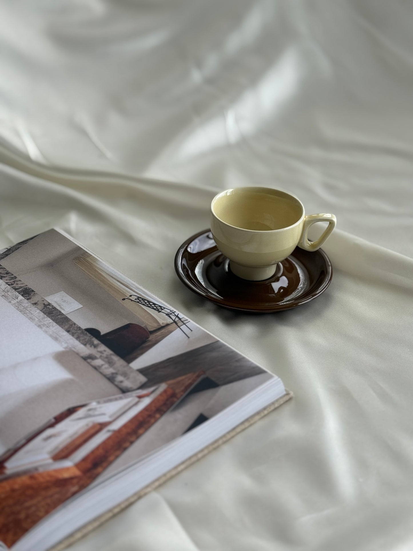 Vintage Pontesa Spain Ceramic Cup & Saucer Set