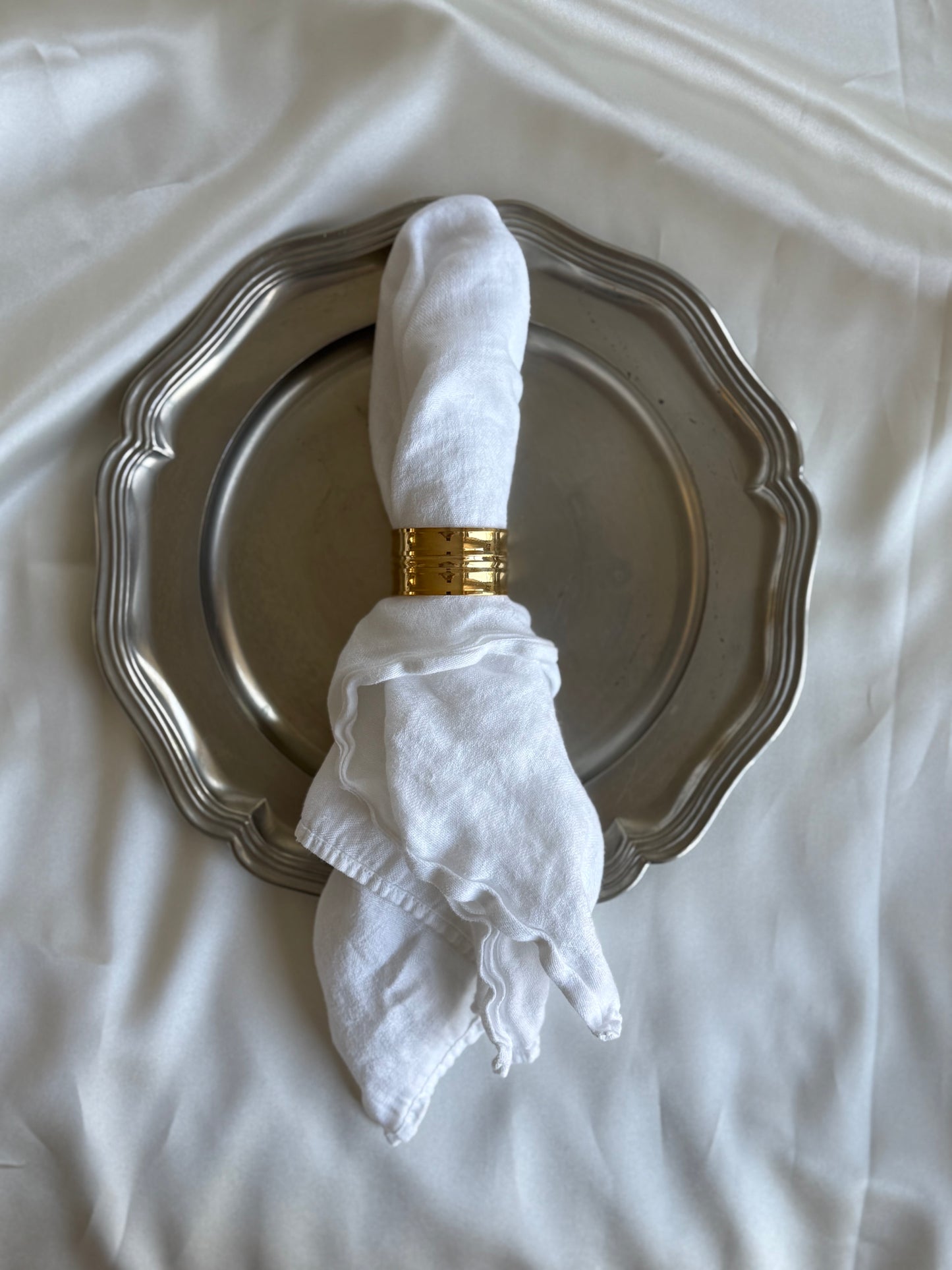 Vintage Solid Brass Napkin Rings – Set of 6