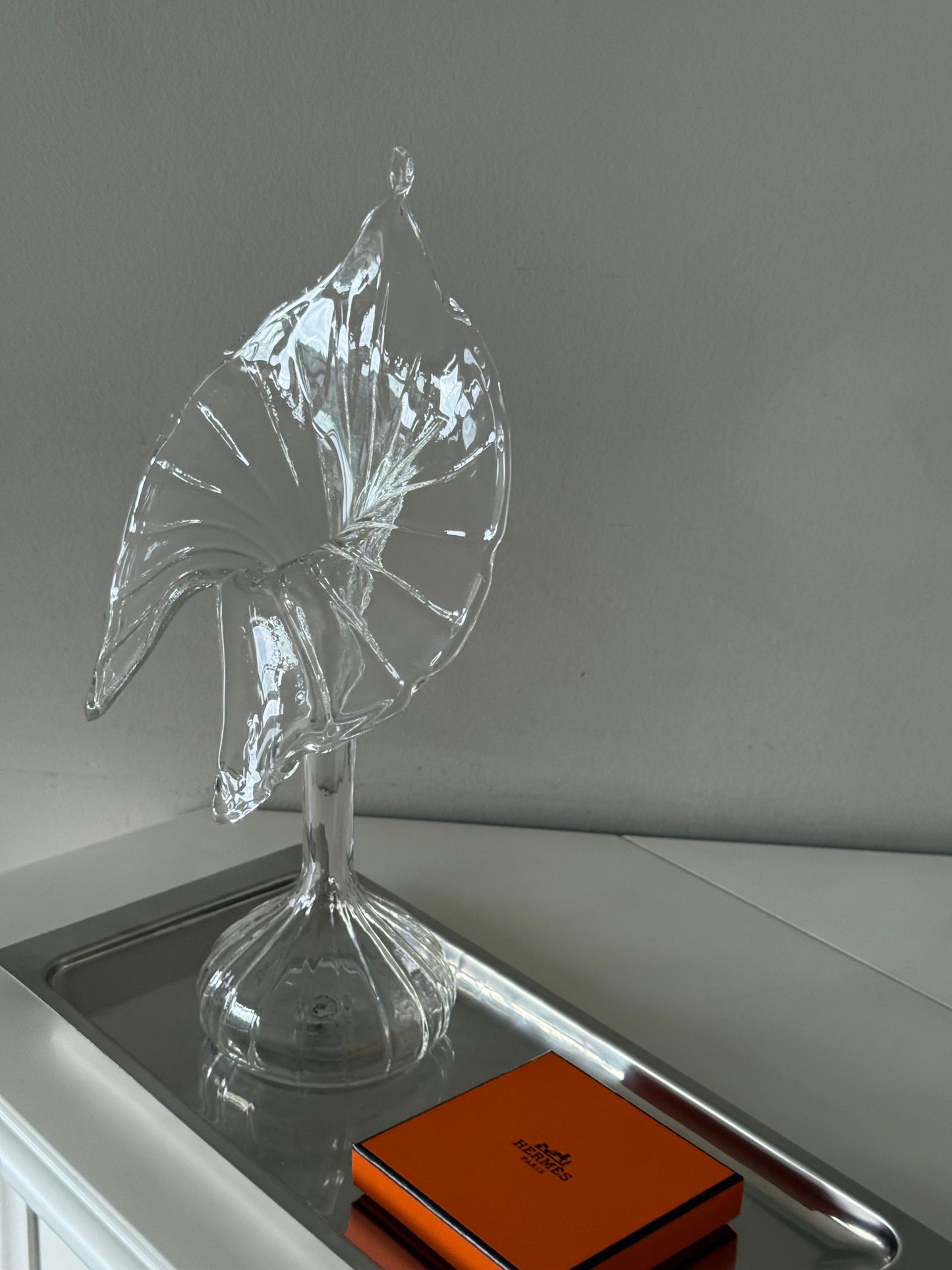Vintage Centrovetro Italia Glass Vase