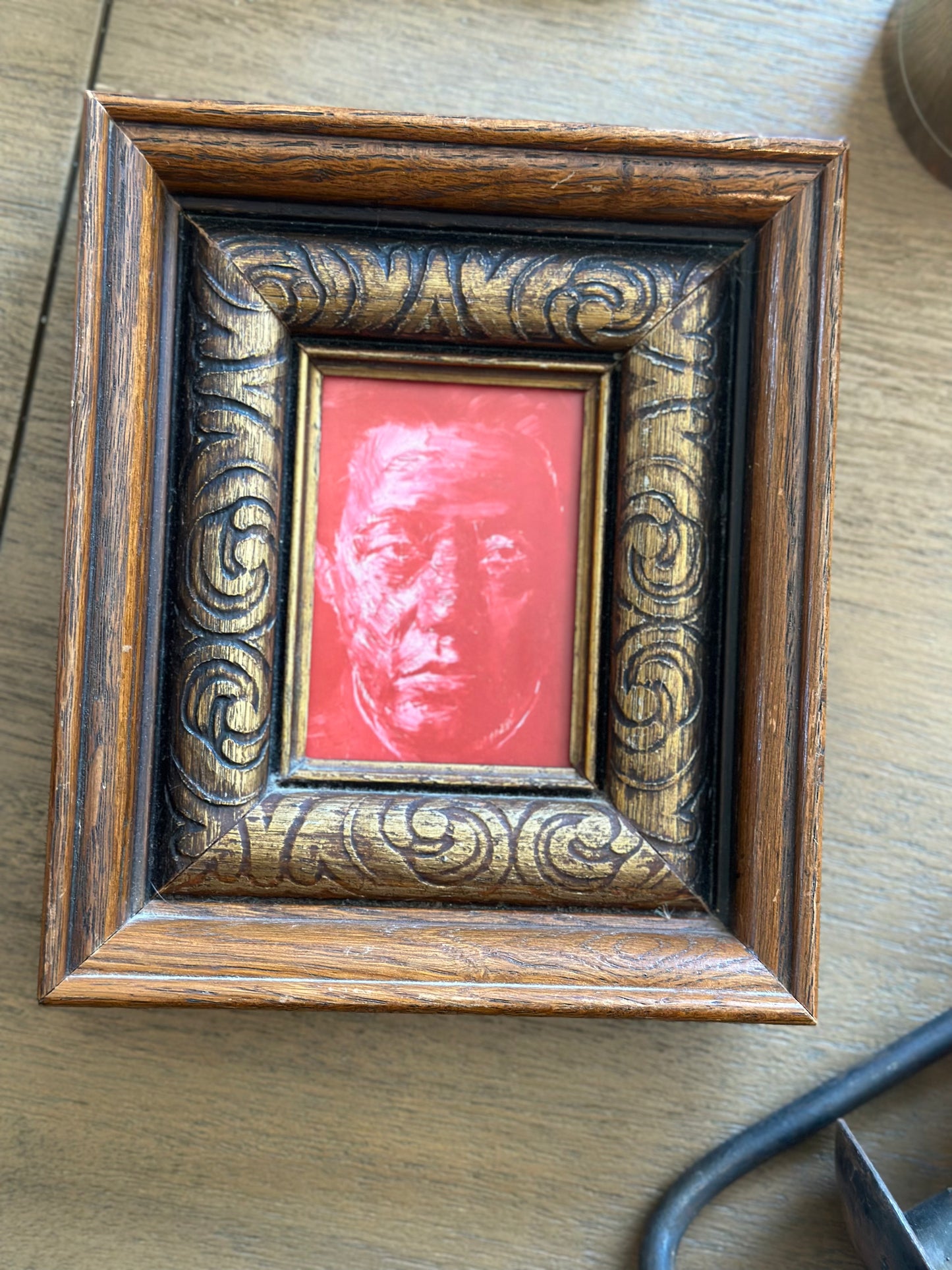 Vintage frame with print