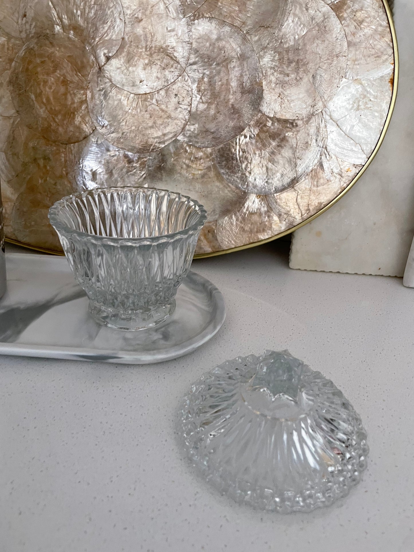 Glass Sugar Dish