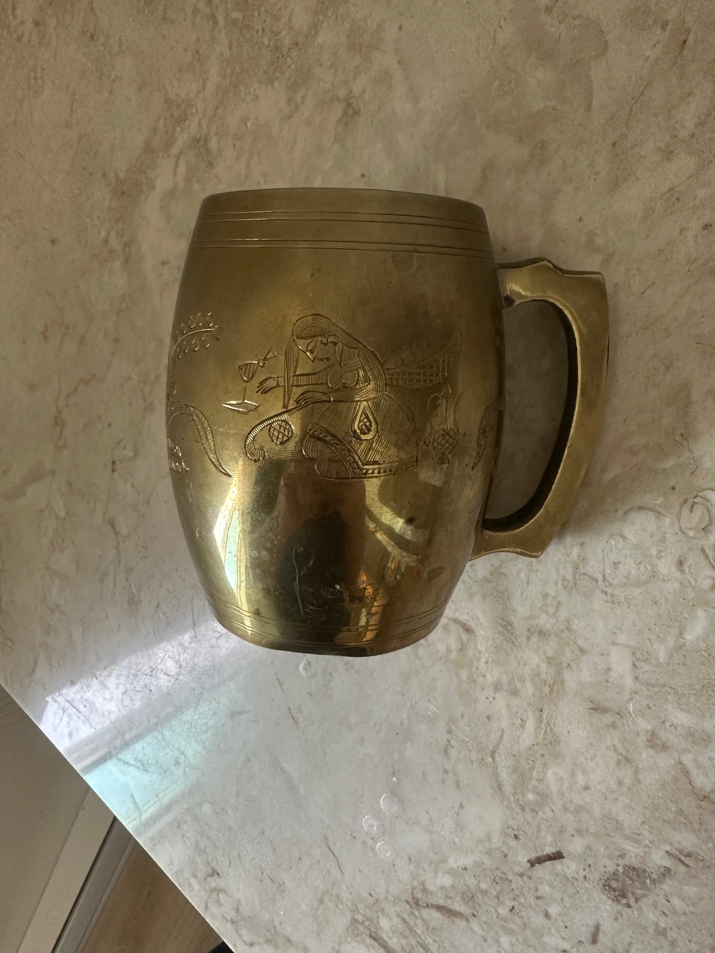 Brass Antique Tankard