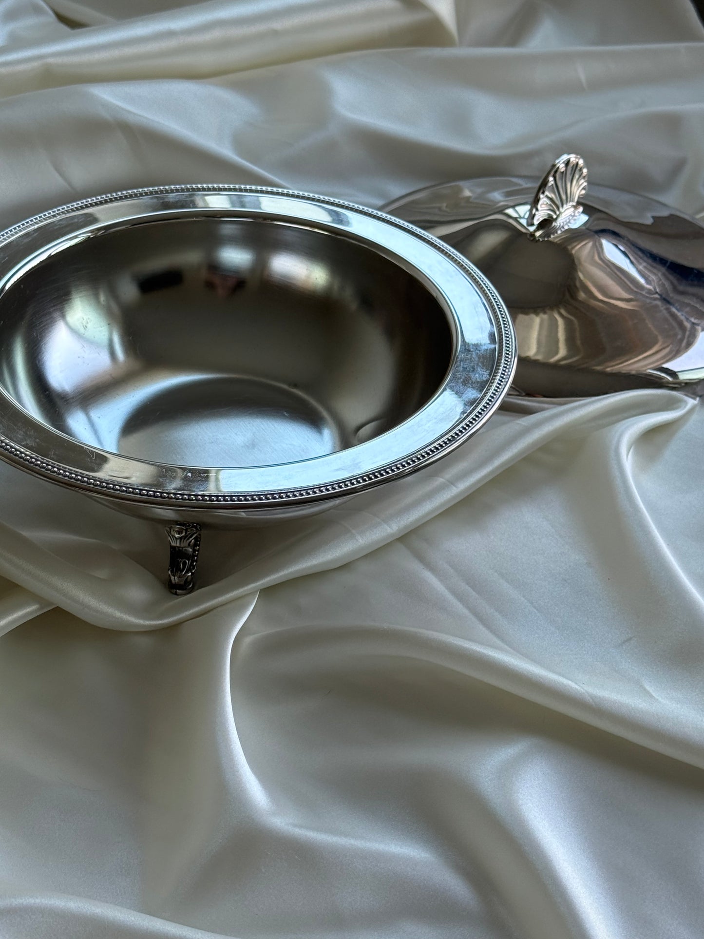 Vintage Silver-Plated Covered Serving Dish