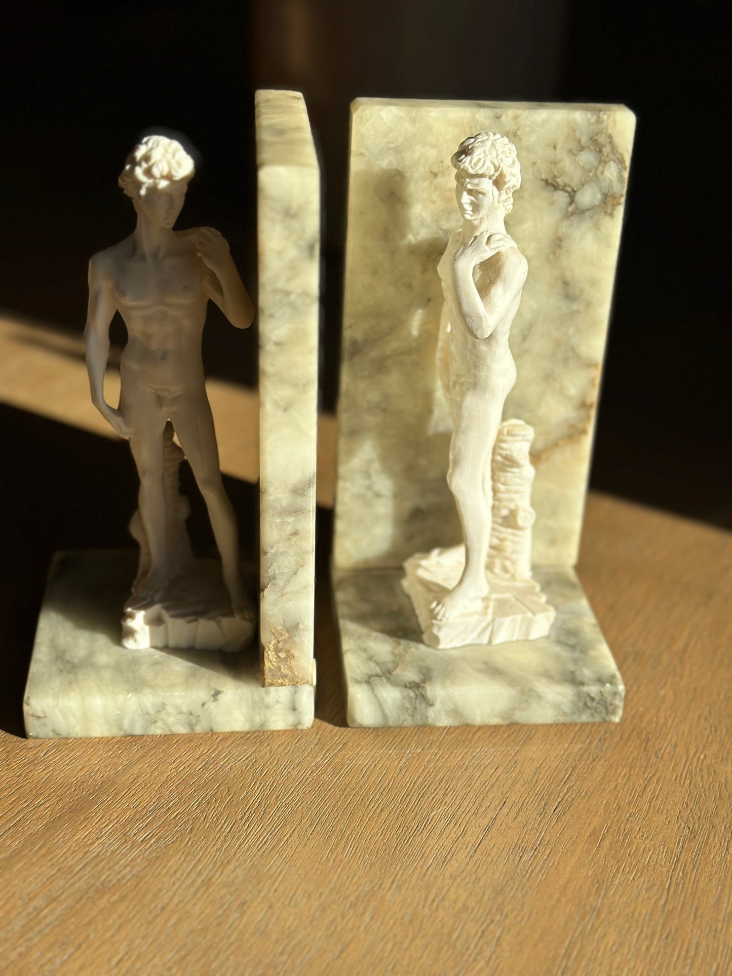 Italian Alabaster bookends