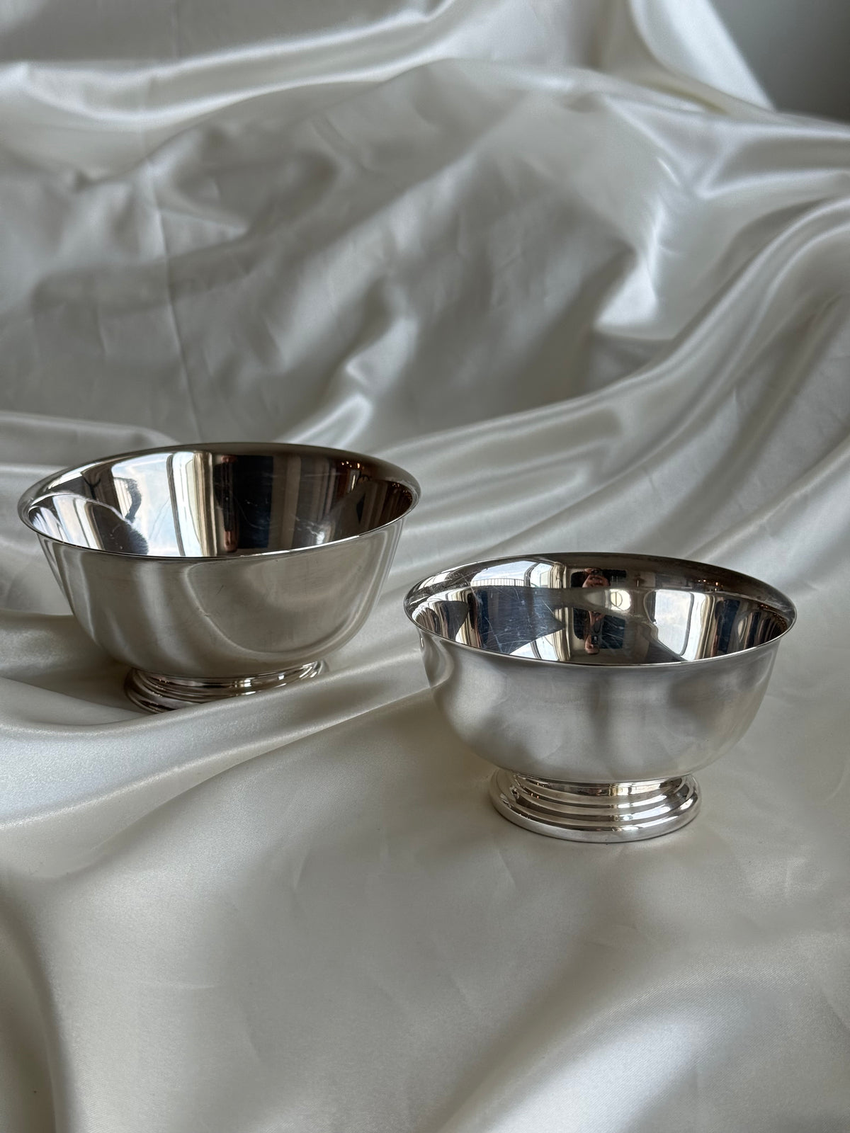 Vintage Gorham Silver Plated Revere-Style Bowls – Set of 2