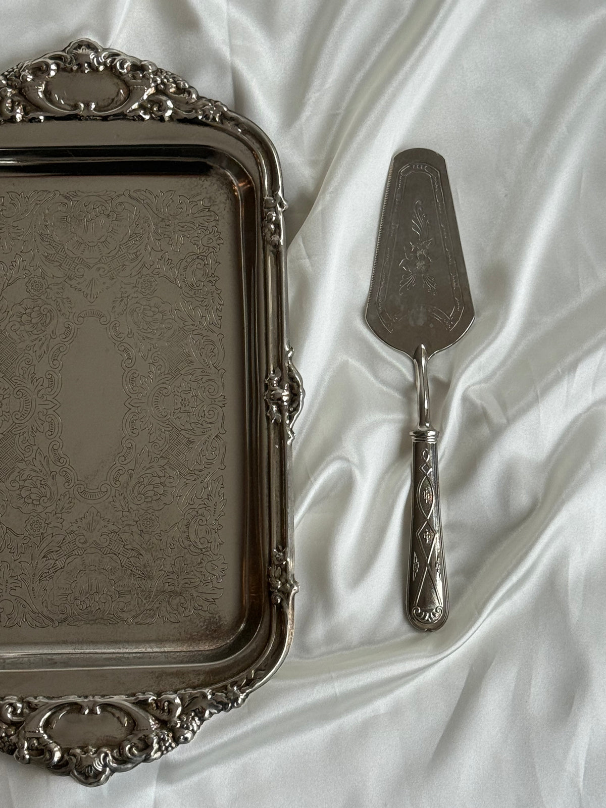 Vintage Italian Silver-Plated Cake Server