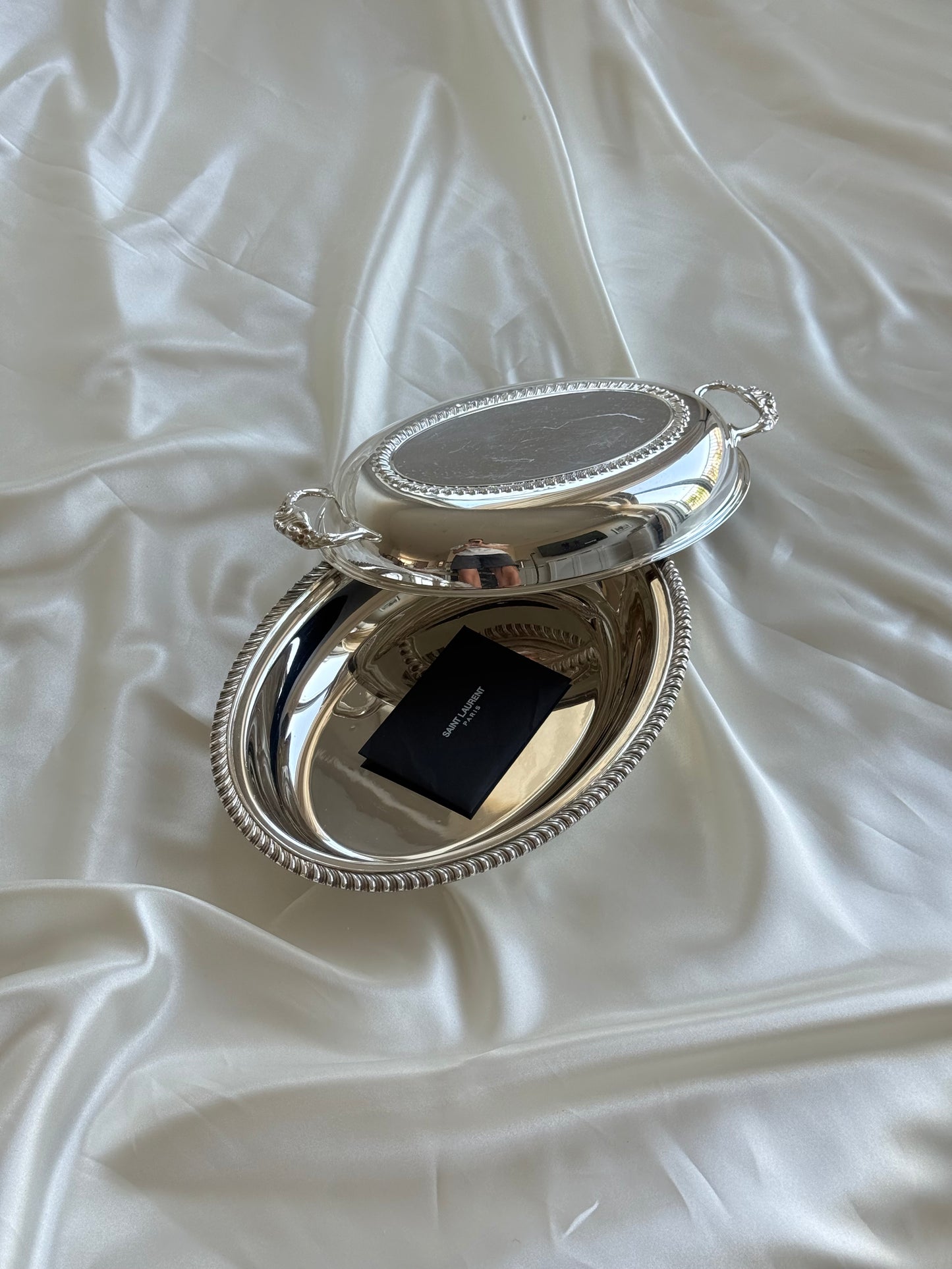 Vintage Silver-Plated Lidded Entrée Dish