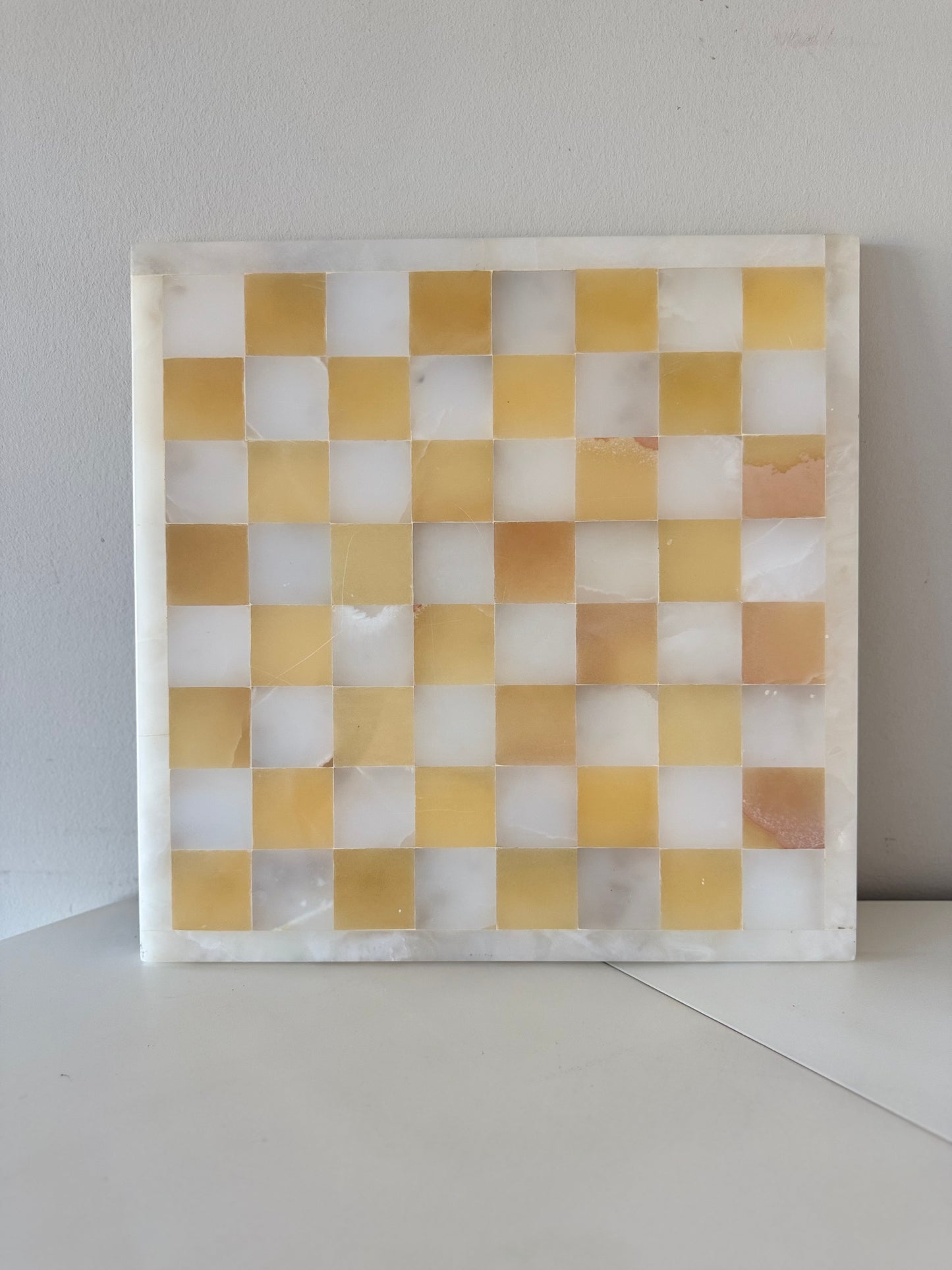 Onyx Stone Checkerboard / Chessboard (14”)