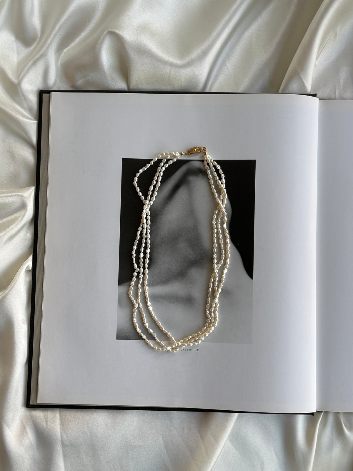 Vintage Triple-Strand Freshwater Pearl Necklace