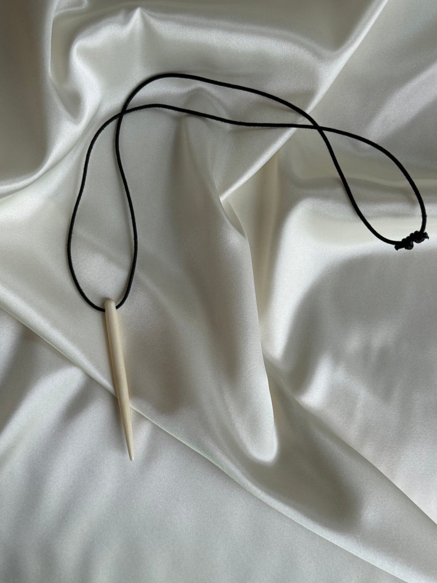 Bone Spike Pendant Necklace