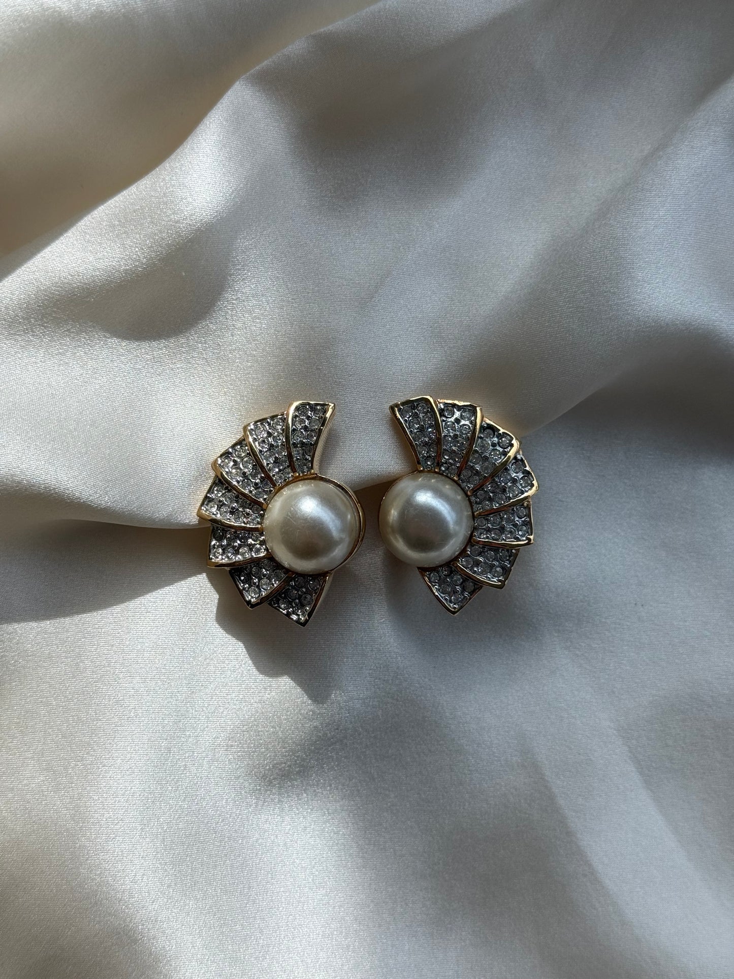 Set of Two Pairs Vintage Butler Clip-On Earrings