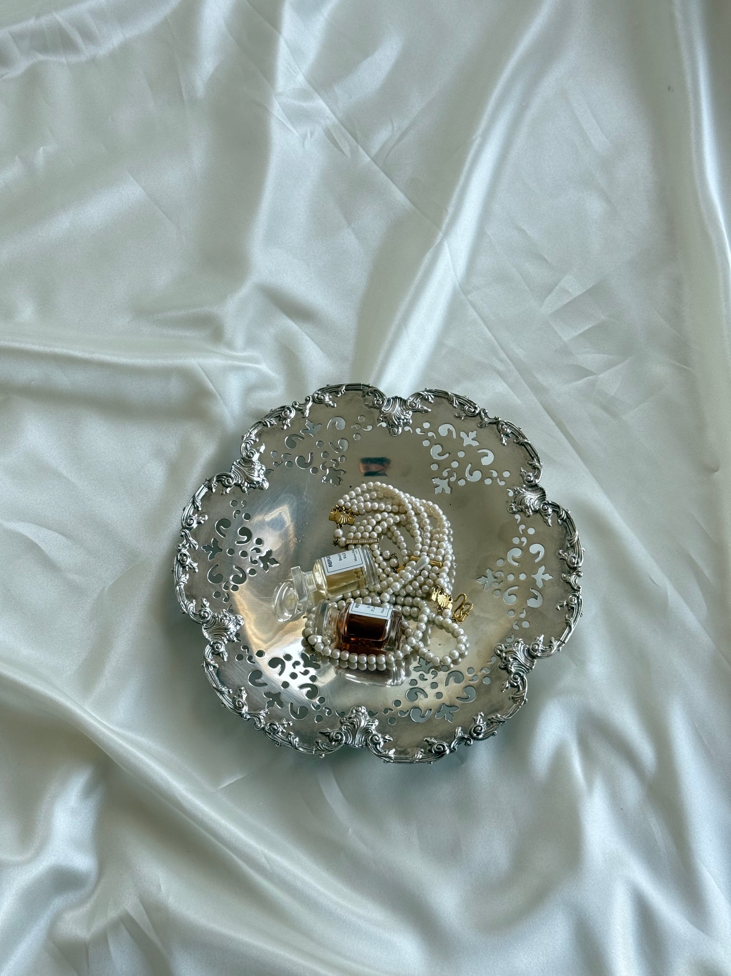 Vintage Silver-Plated Pedestal Serving Bowl
