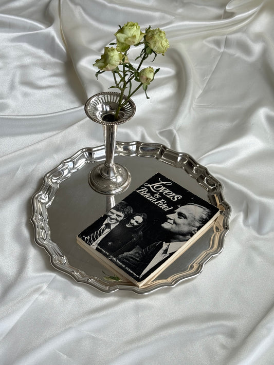 English Silver-Plated Bud Vase / Candleholder