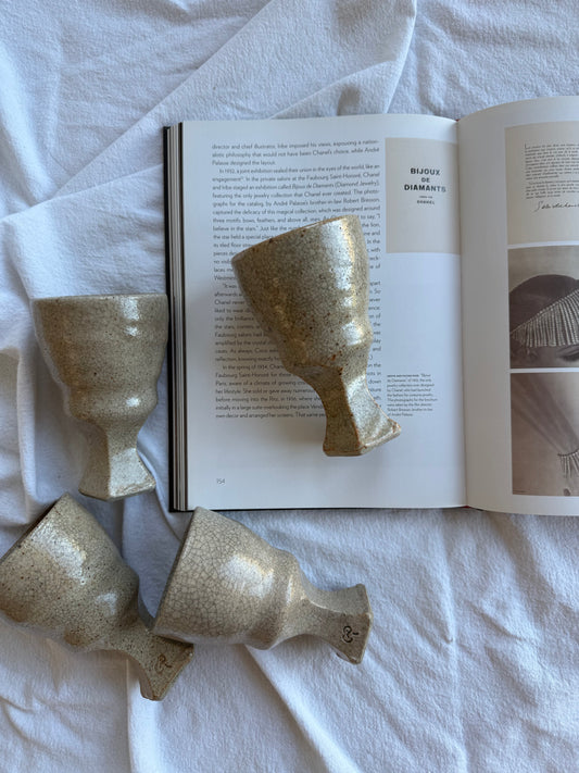 Handcrafted Ceramic Goblets – Set of 4