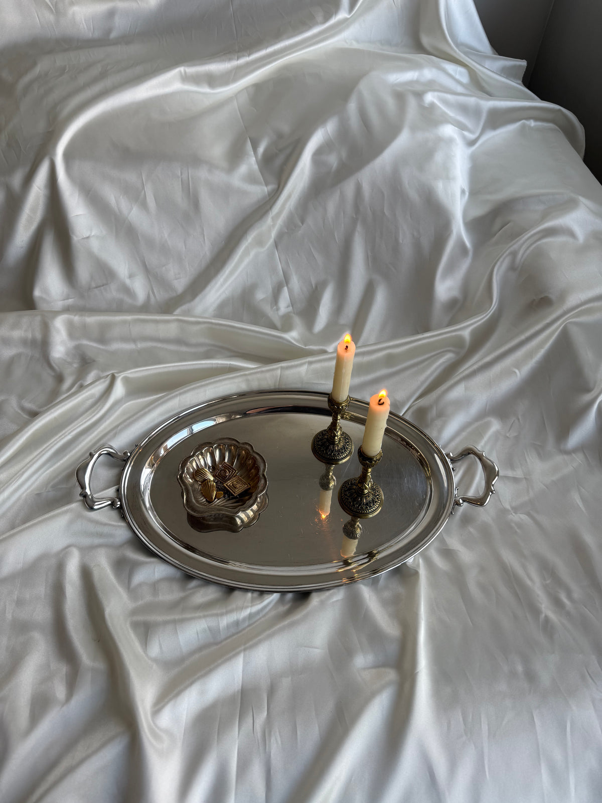 Vintage English Brass Candlesticks