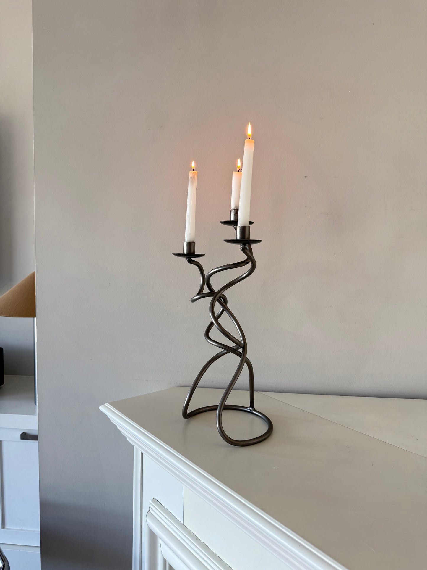 Large Vintage Sculptural Candelabra