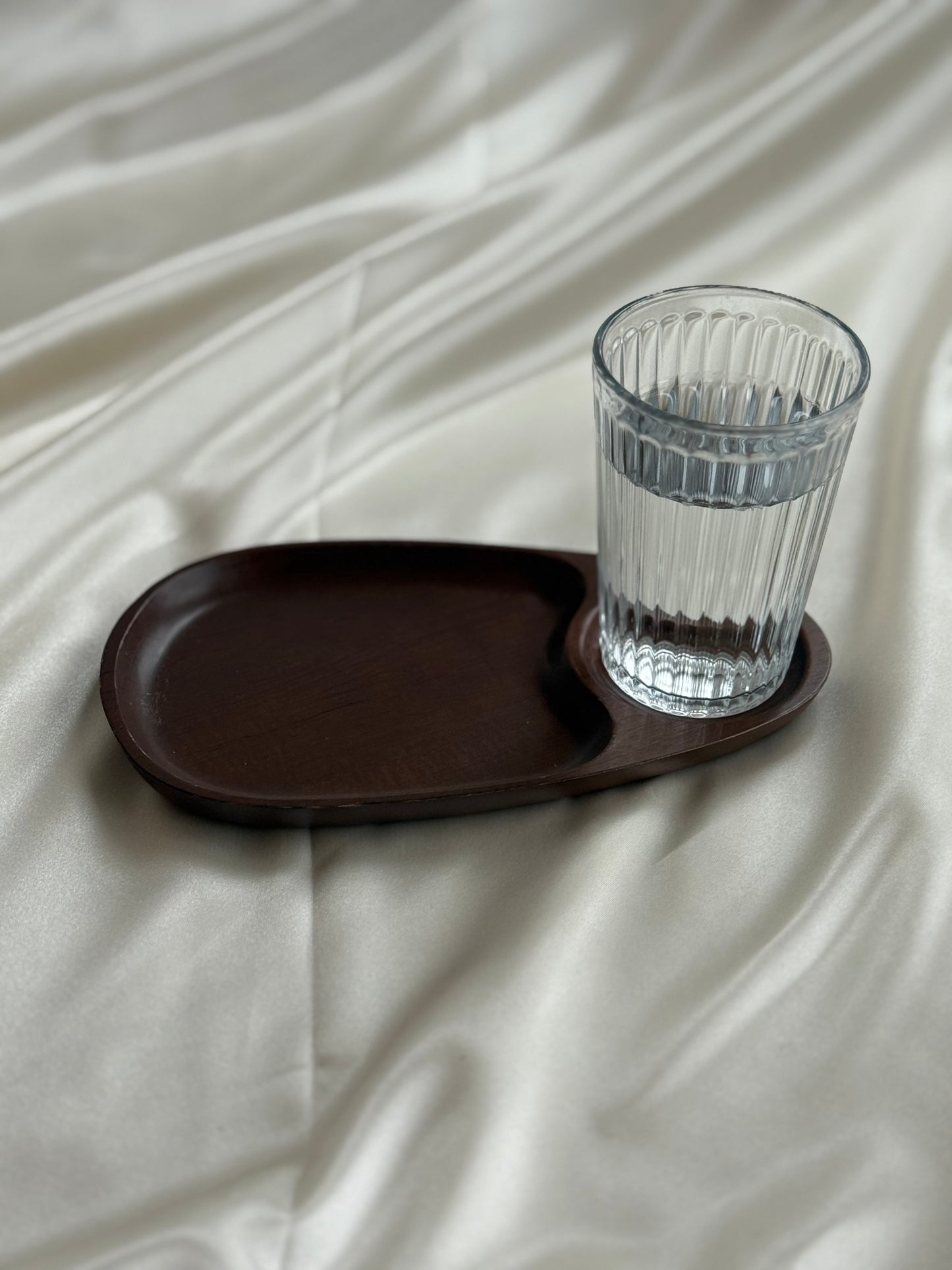 Set of 4 Mid-Century Modern Wooden Divided Serving Trays