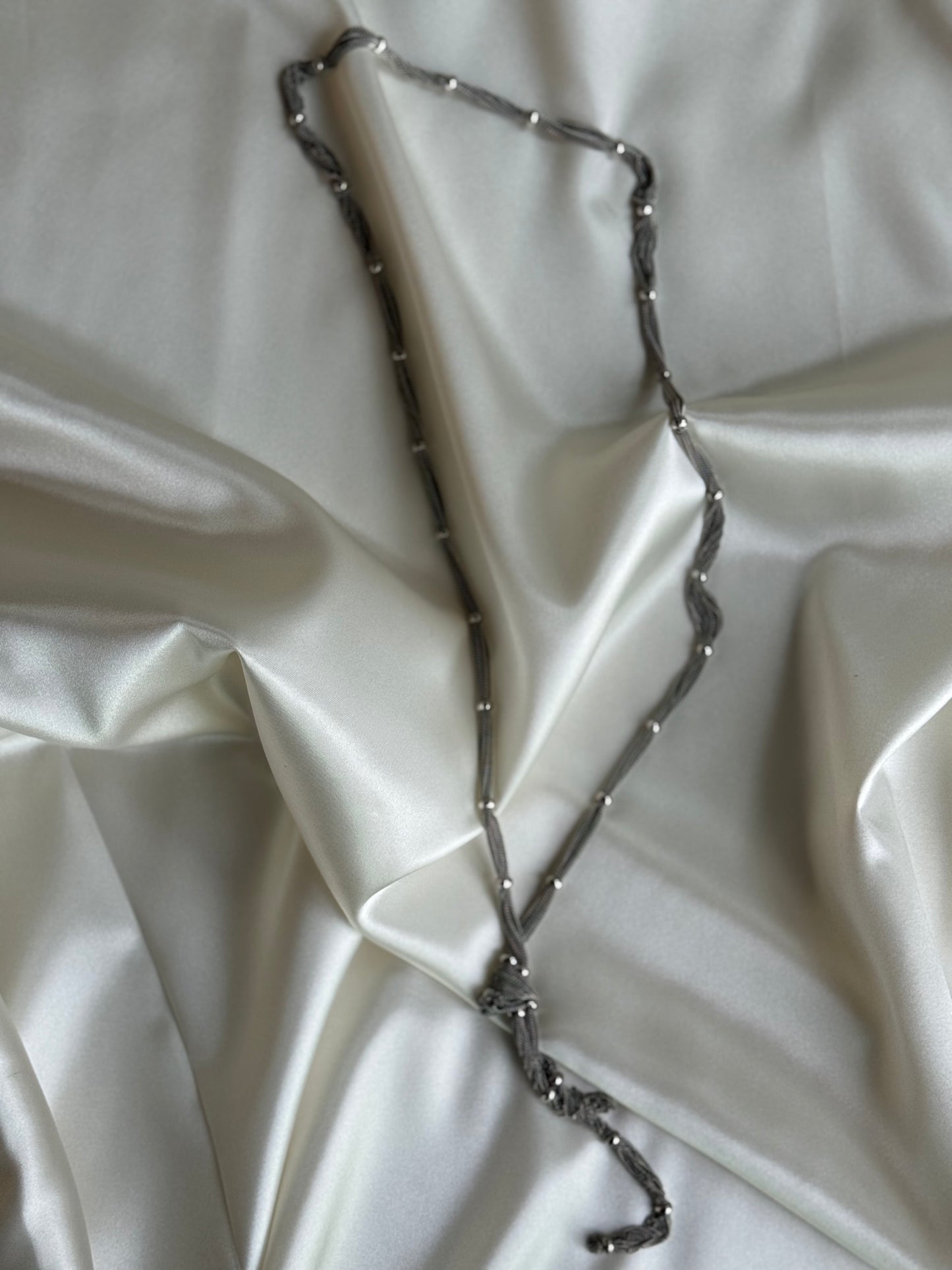 Silver-Tone Knot Chain Necklace