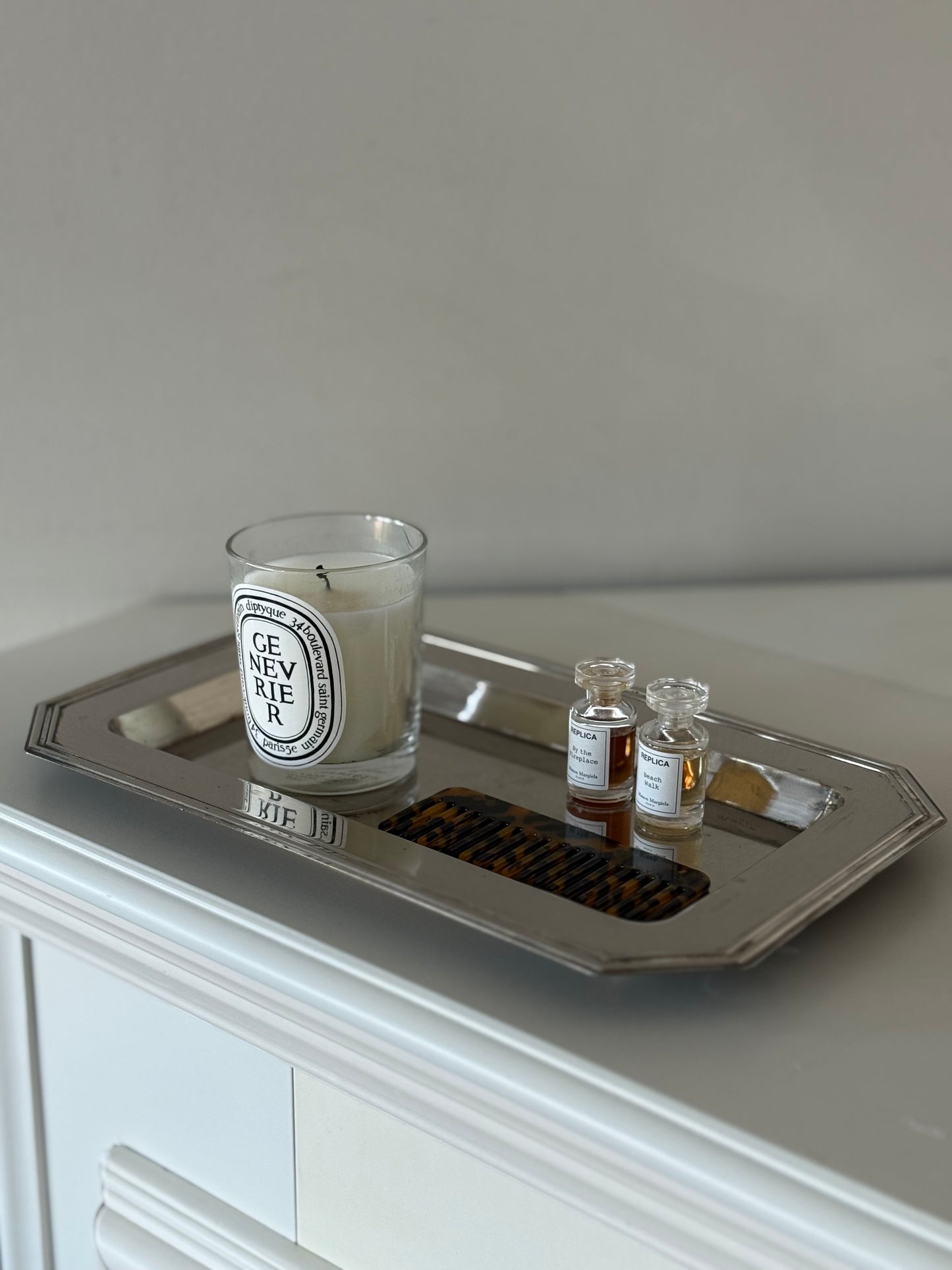 Vintage Silver-Plated rectangular Vanity Tray