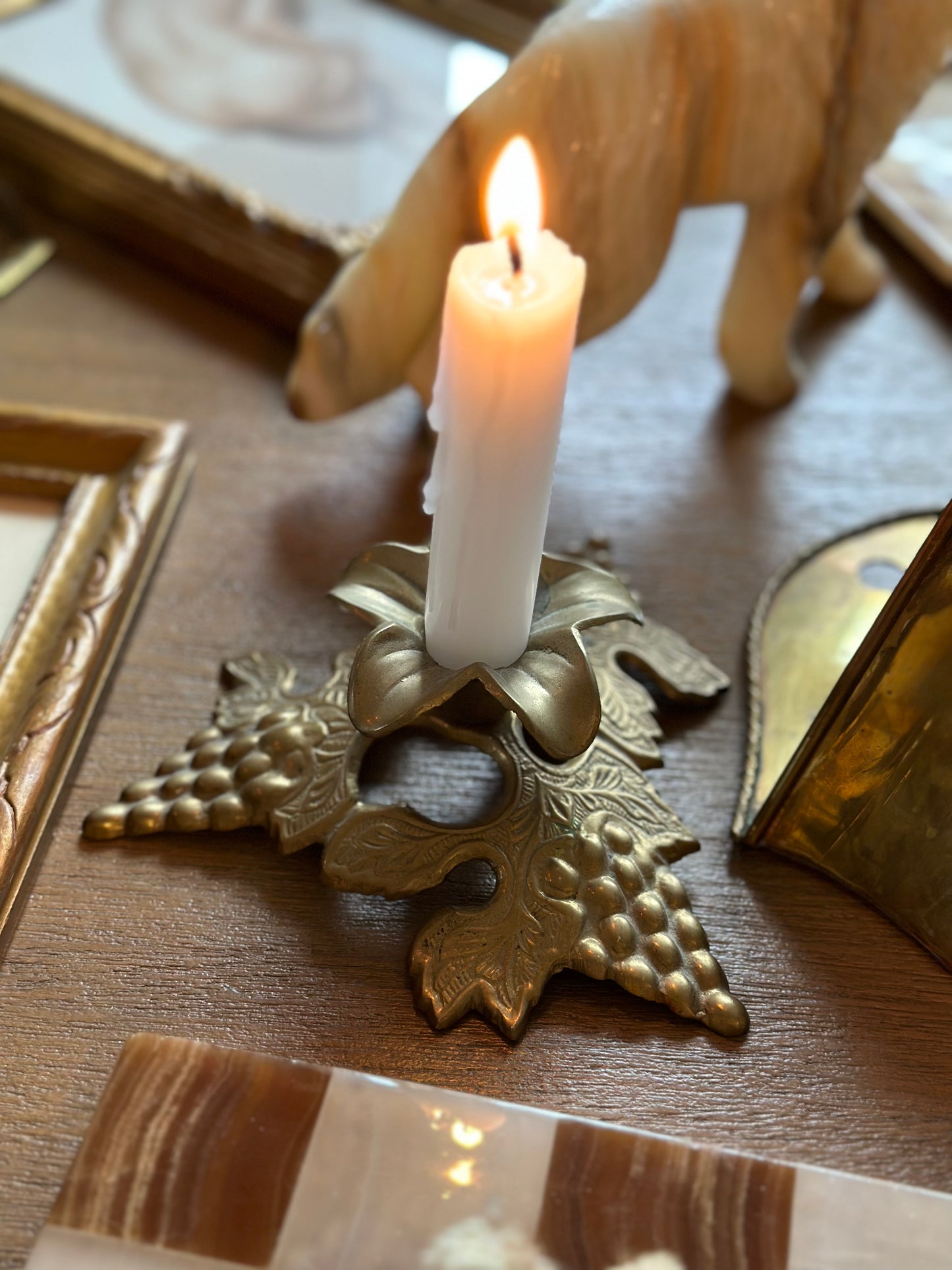 Vintage brass candleholder