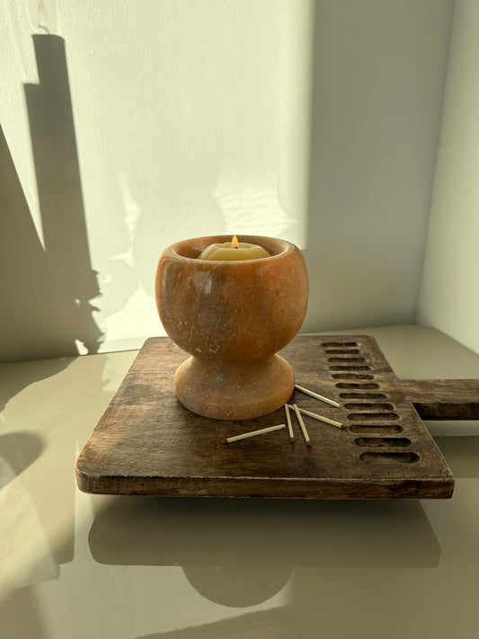 Marble candleholder