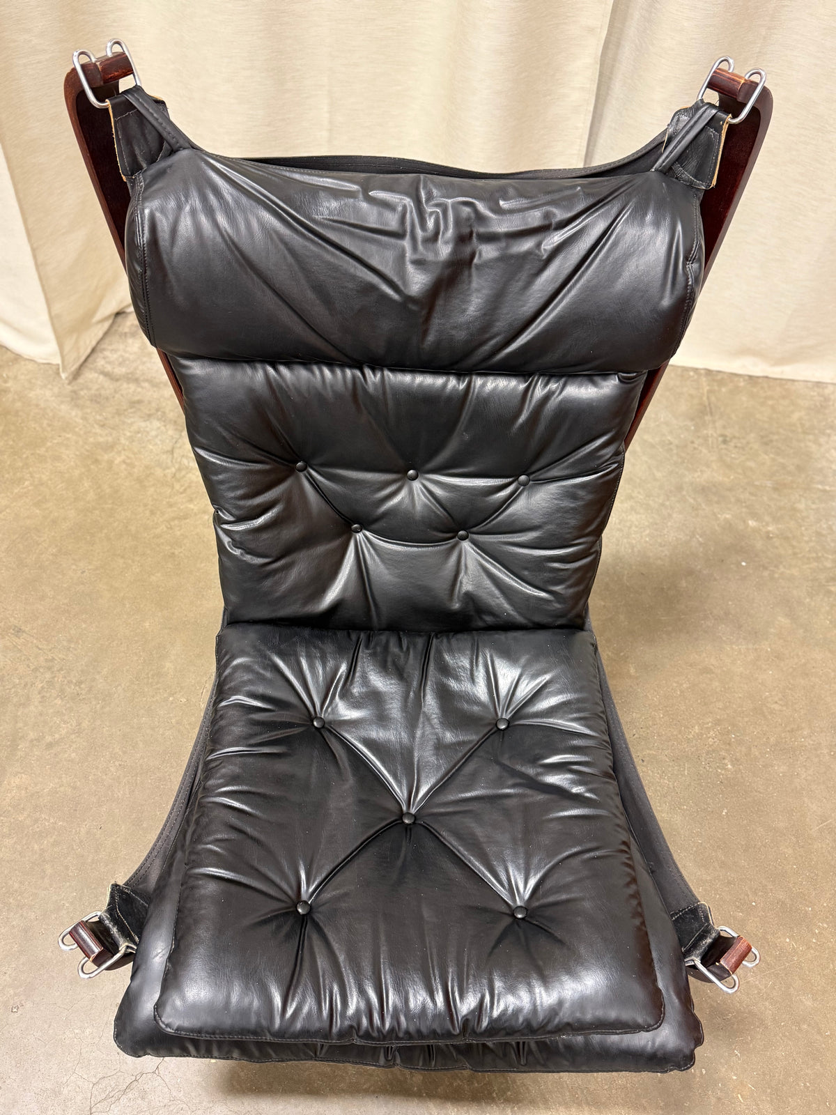 Vintage Mid-Century Modern Plydesigns Bentwood Leather Lounge Chair