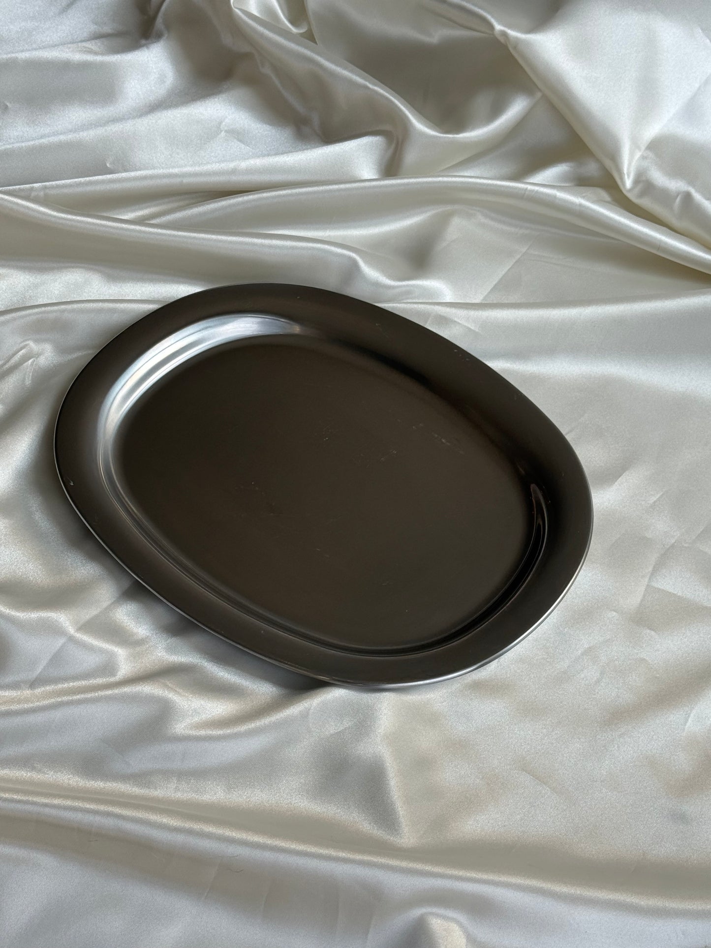Alessi Jasper Morrison Stainless Steel Serving Tray — Italy, 2000