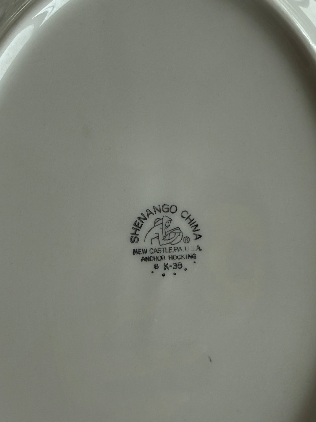 Vintage Scalloped Oval Serving Plates